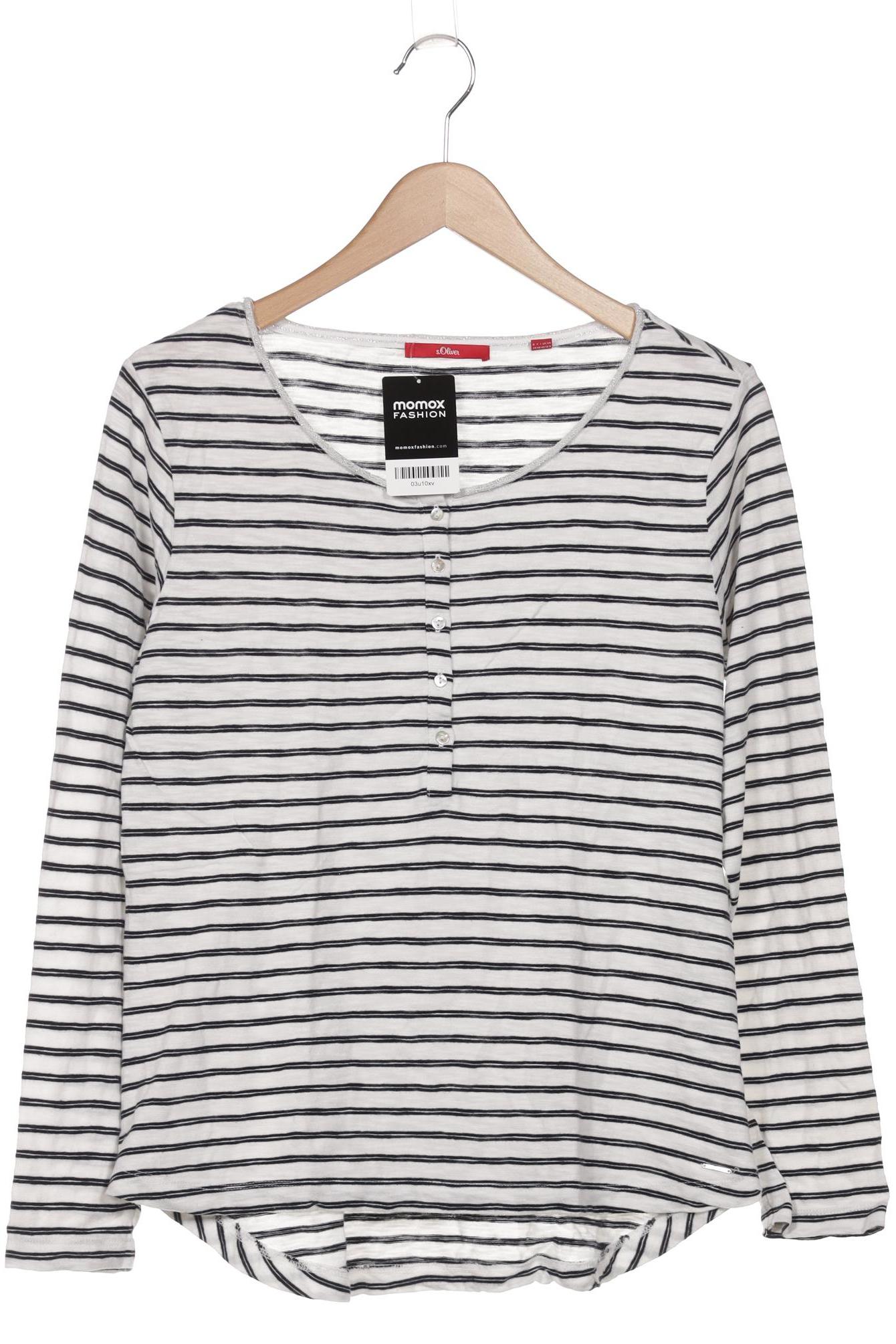 

s.Oliver Damen Langarmshirt, weiß, Gr. 38