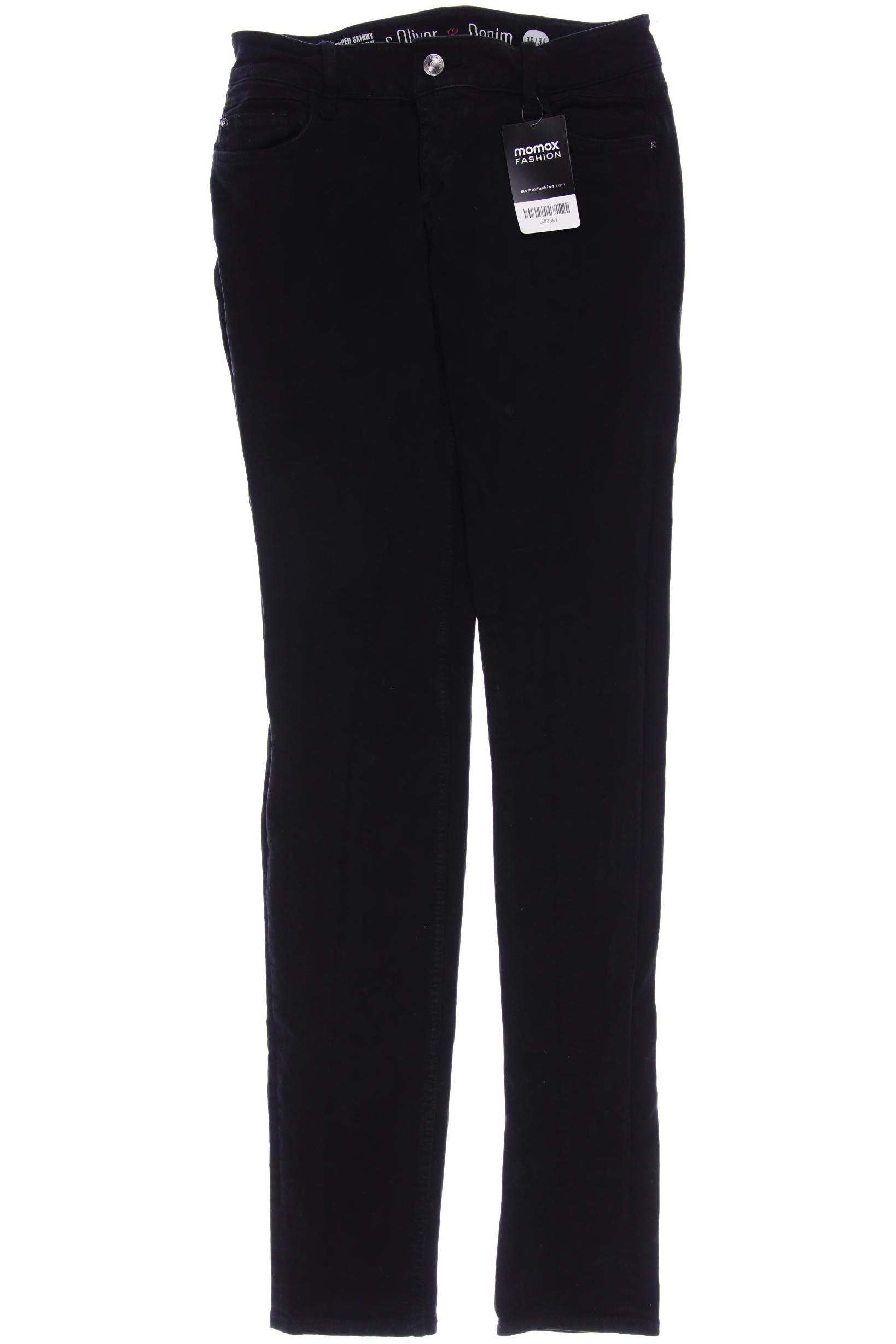

s.Oliver Damen Jeans, schwarz