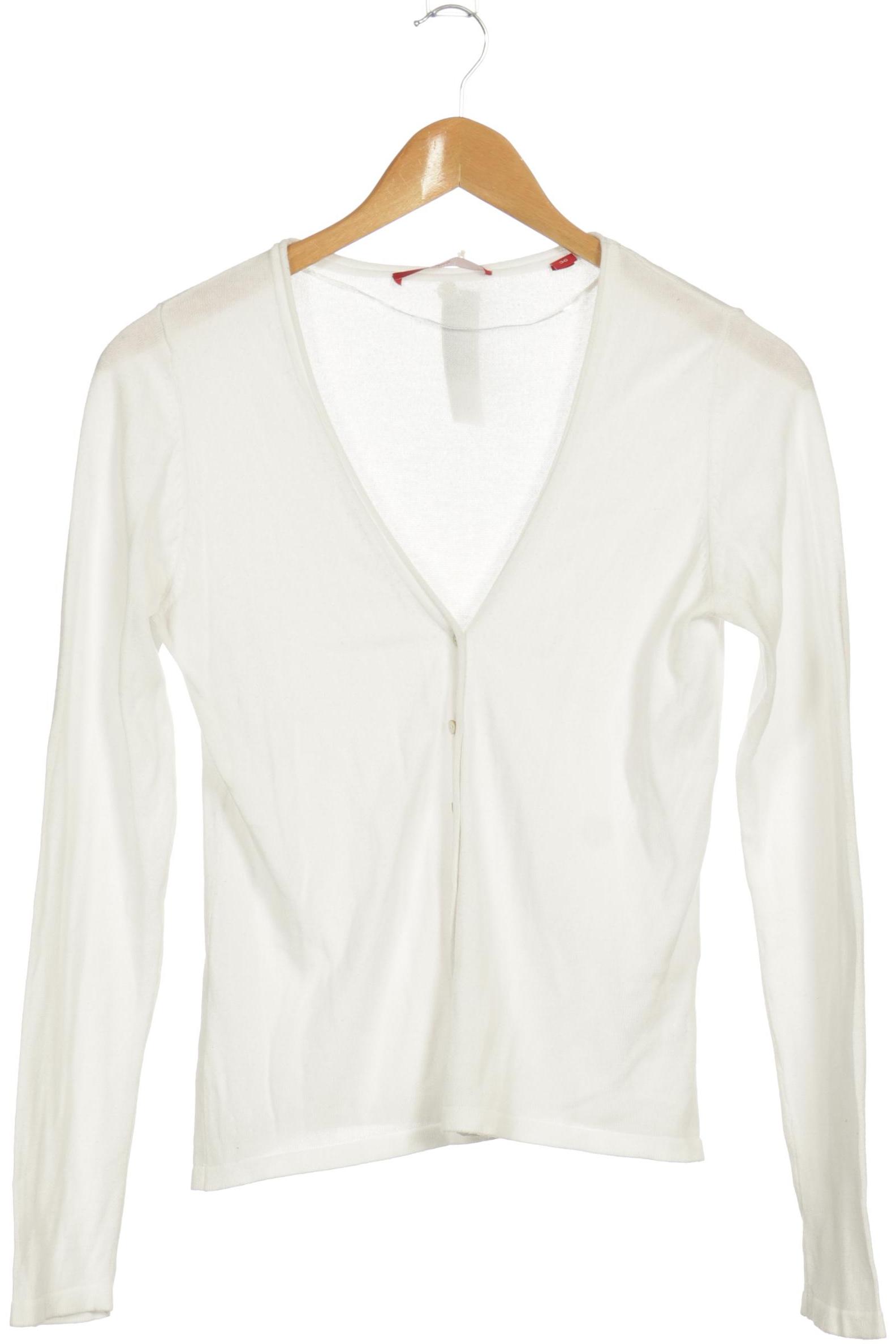 

s.Oliver Damen Strickjacke, weiß, Gr. 36