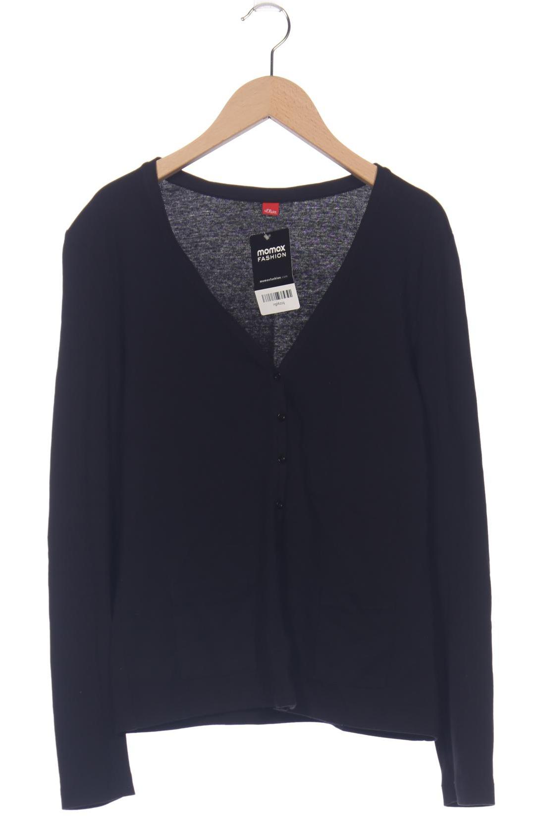 

s.Oliver Damen Strickjacke, schwarz, Gr. 38