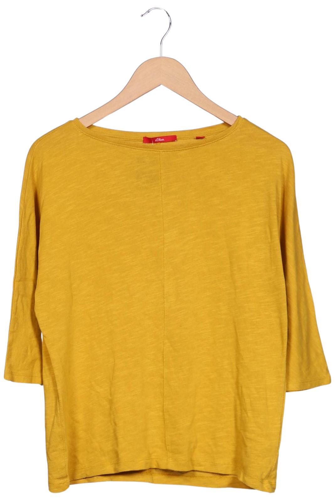 

s.Oliver Damen Langarmshirt, gelb, Gr. 36