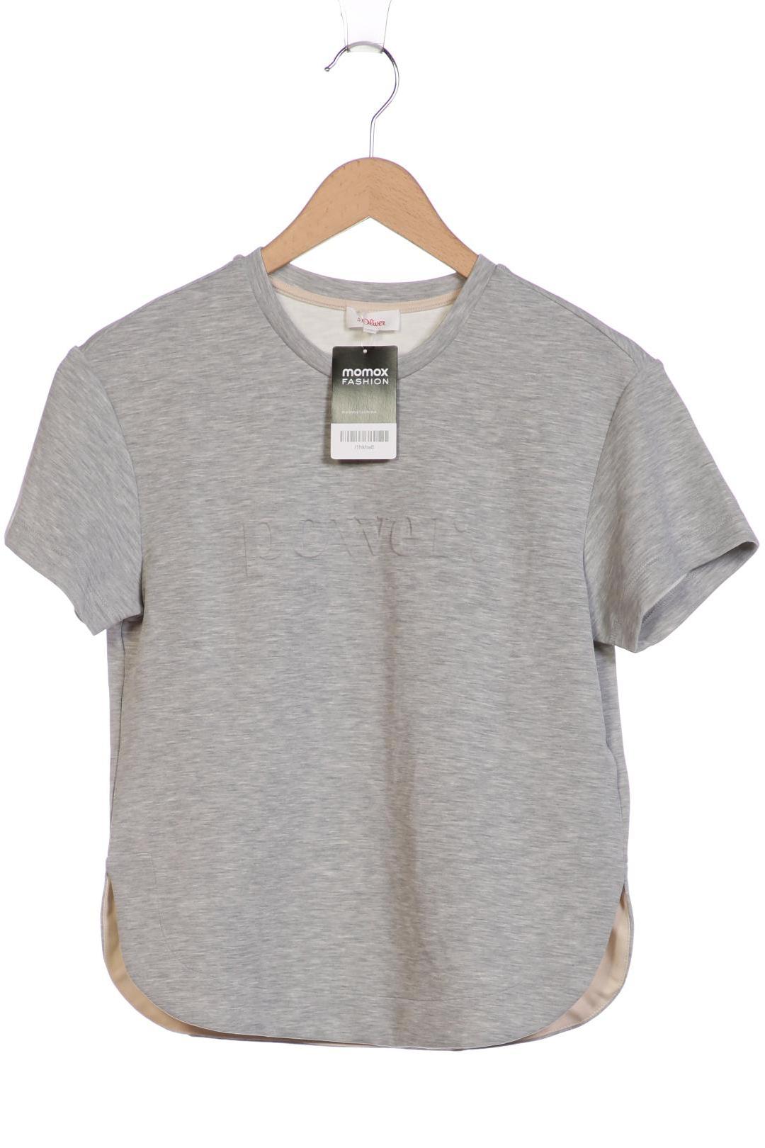 

s.Oliver Damen T-Shirt, grau, Gr. 34