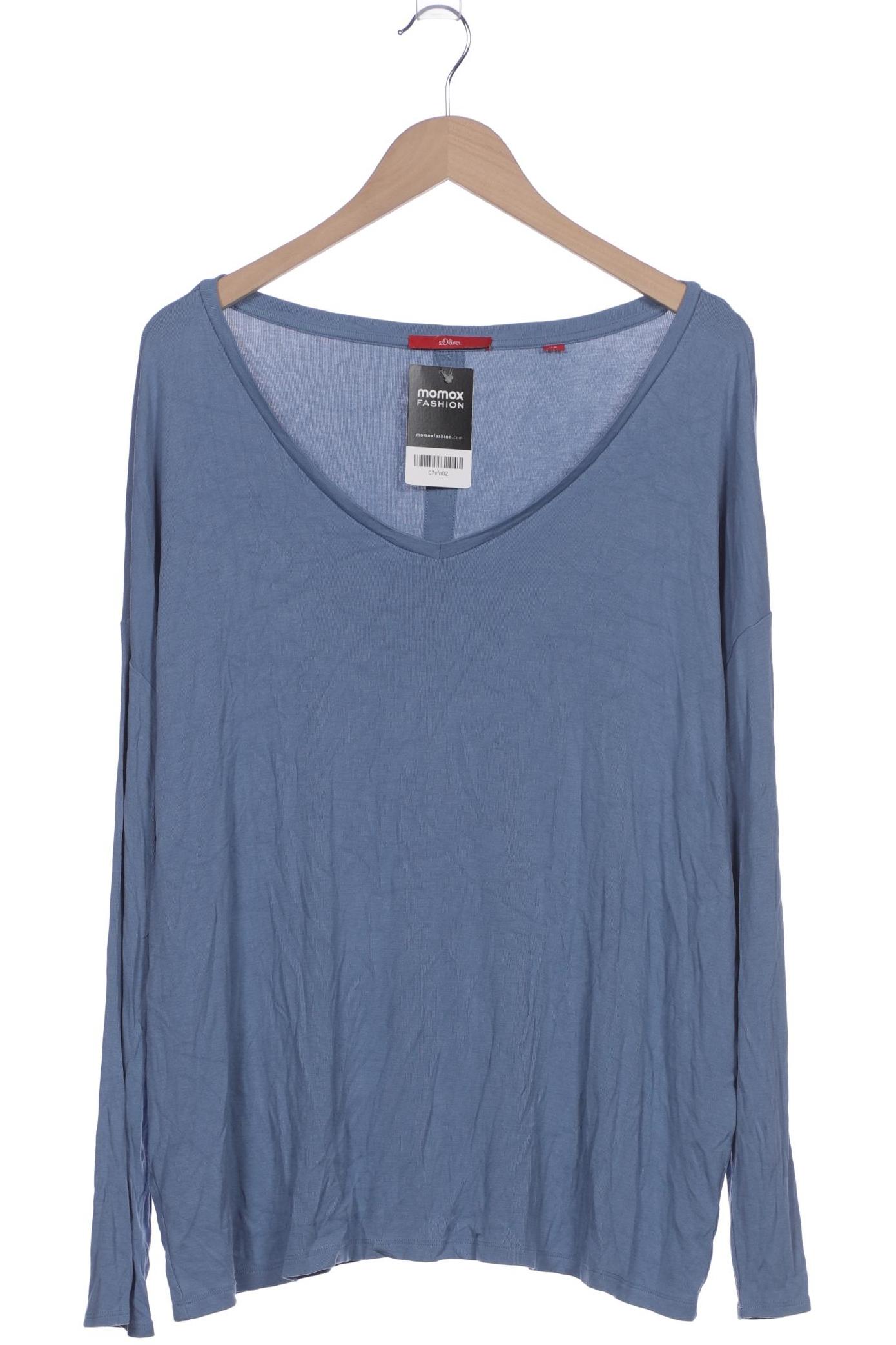 

s.Oliver Damen Langarmshirt, blau, Gr. 46