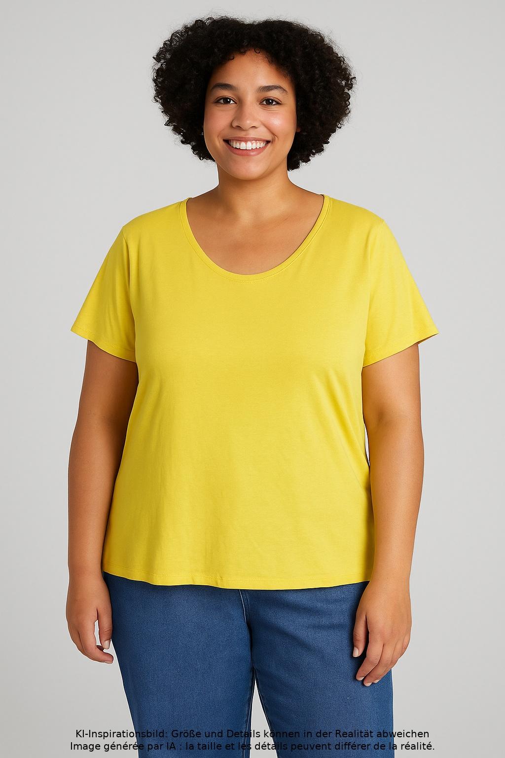 

s.Oliver Damen T-Shirt, gelb, Gr. 48