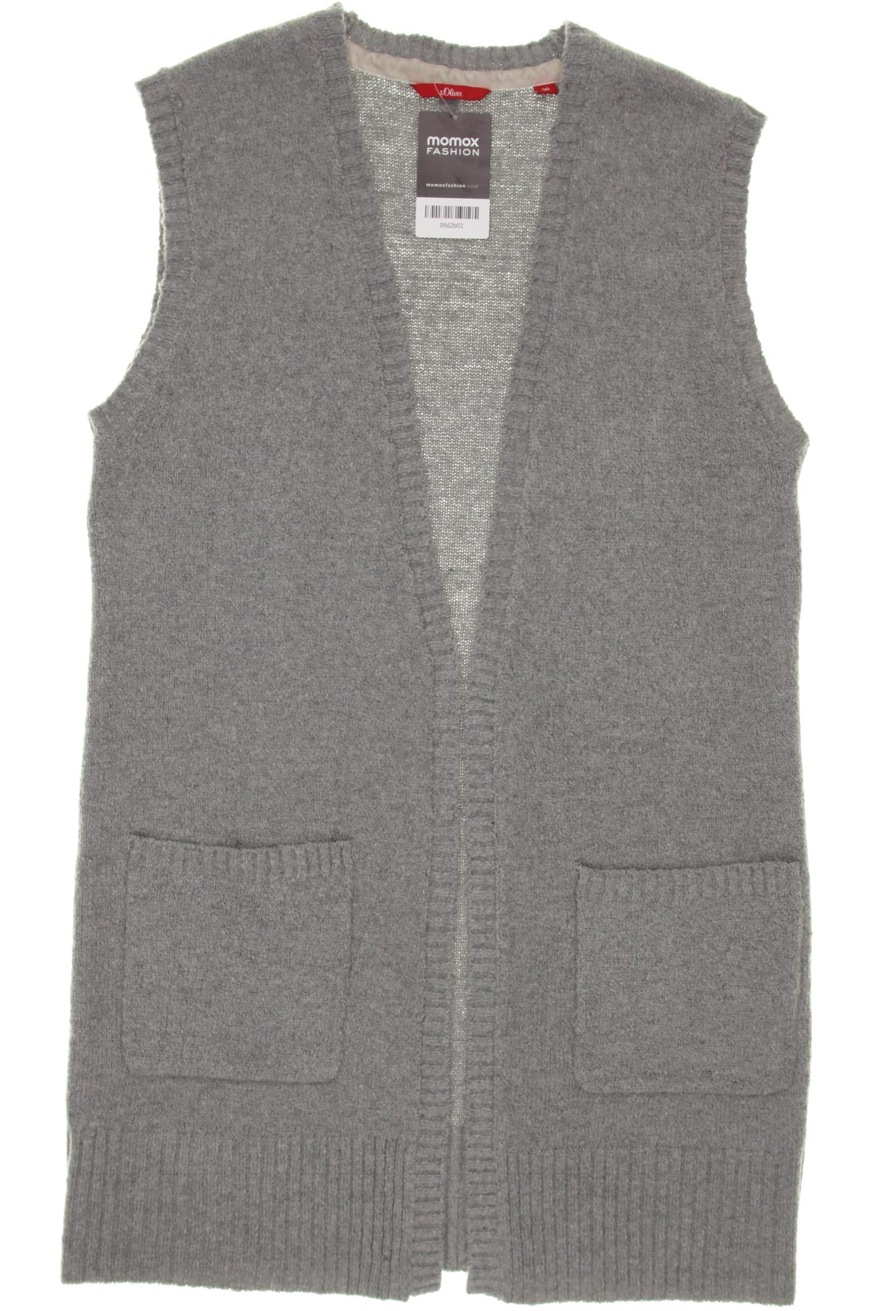 

s.Oliver Damen Strickjacke, grau, Gr. 36