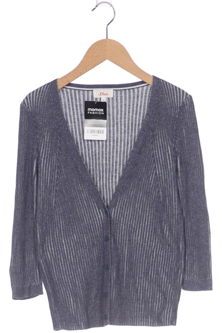 

s.Oliver Damen Strickjacke, blau, Gr. 36
