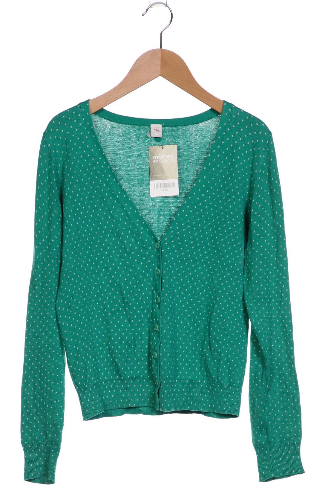 

s.Oliver Damen Strickjacke, grün, Gr. 34
