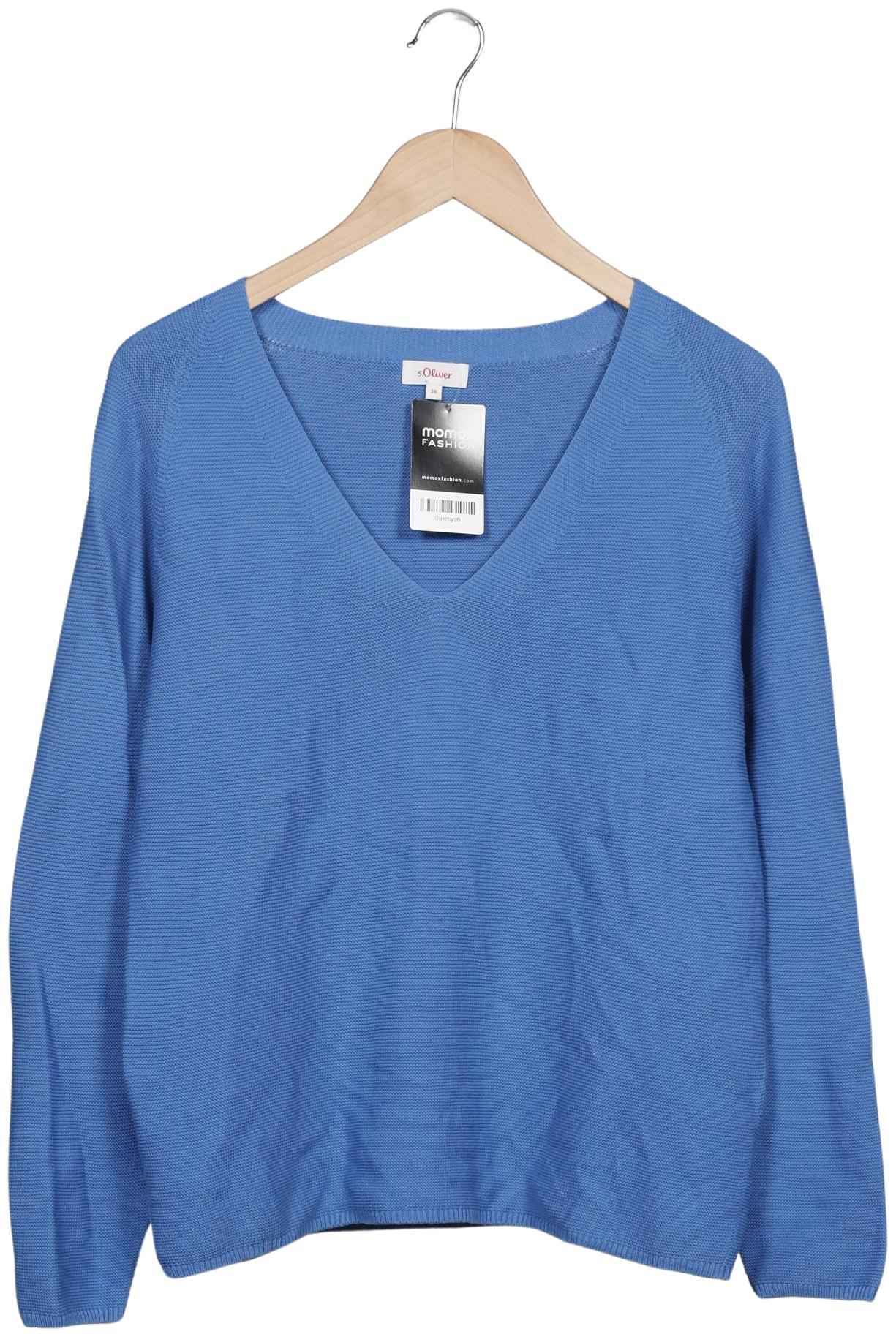 

s.Oliver Damen Pullover, blau, Gr. 36