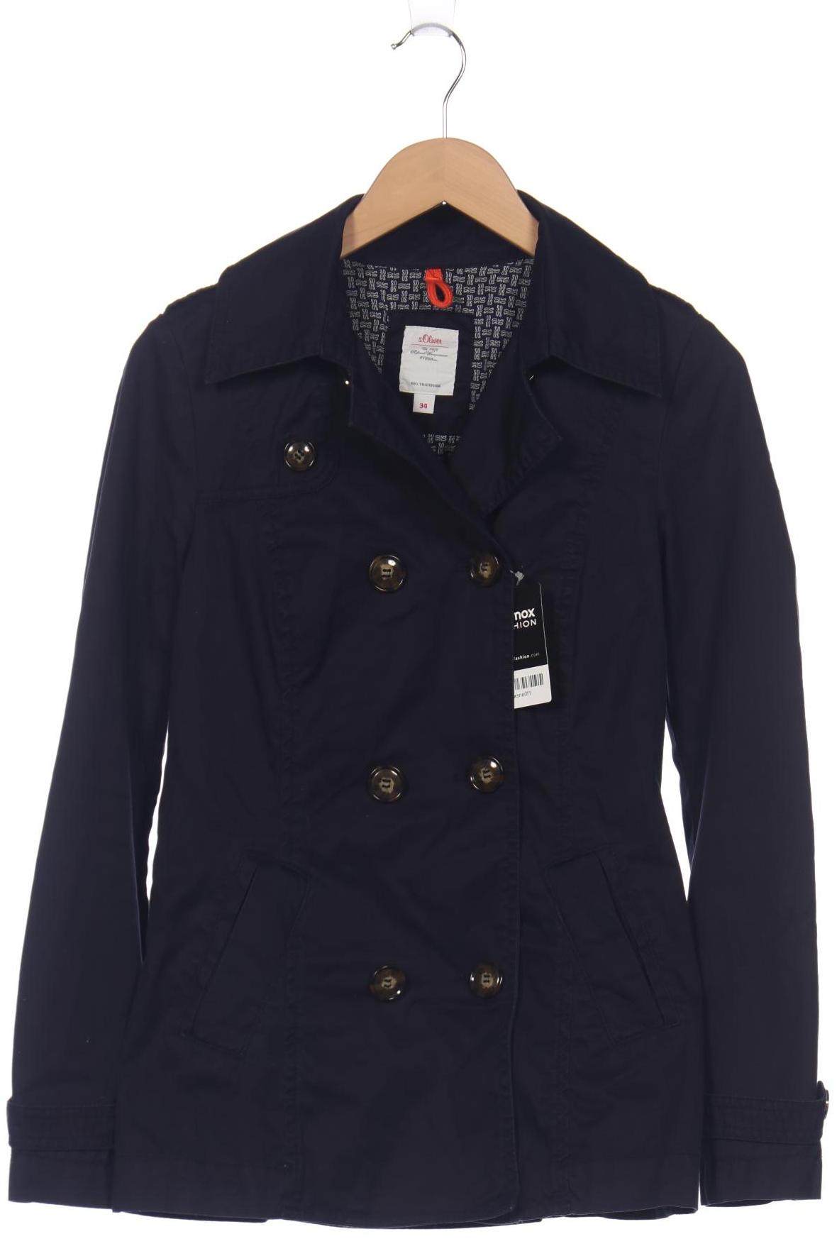 

s.Oliver Damen Mantel, marineblau, Gr. 34