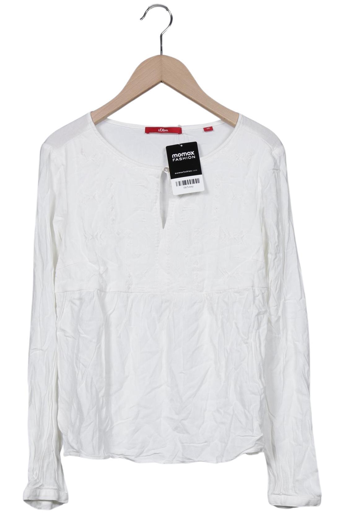 

s.Oliver Damen Bluse, cremeweiß, Gr. 36