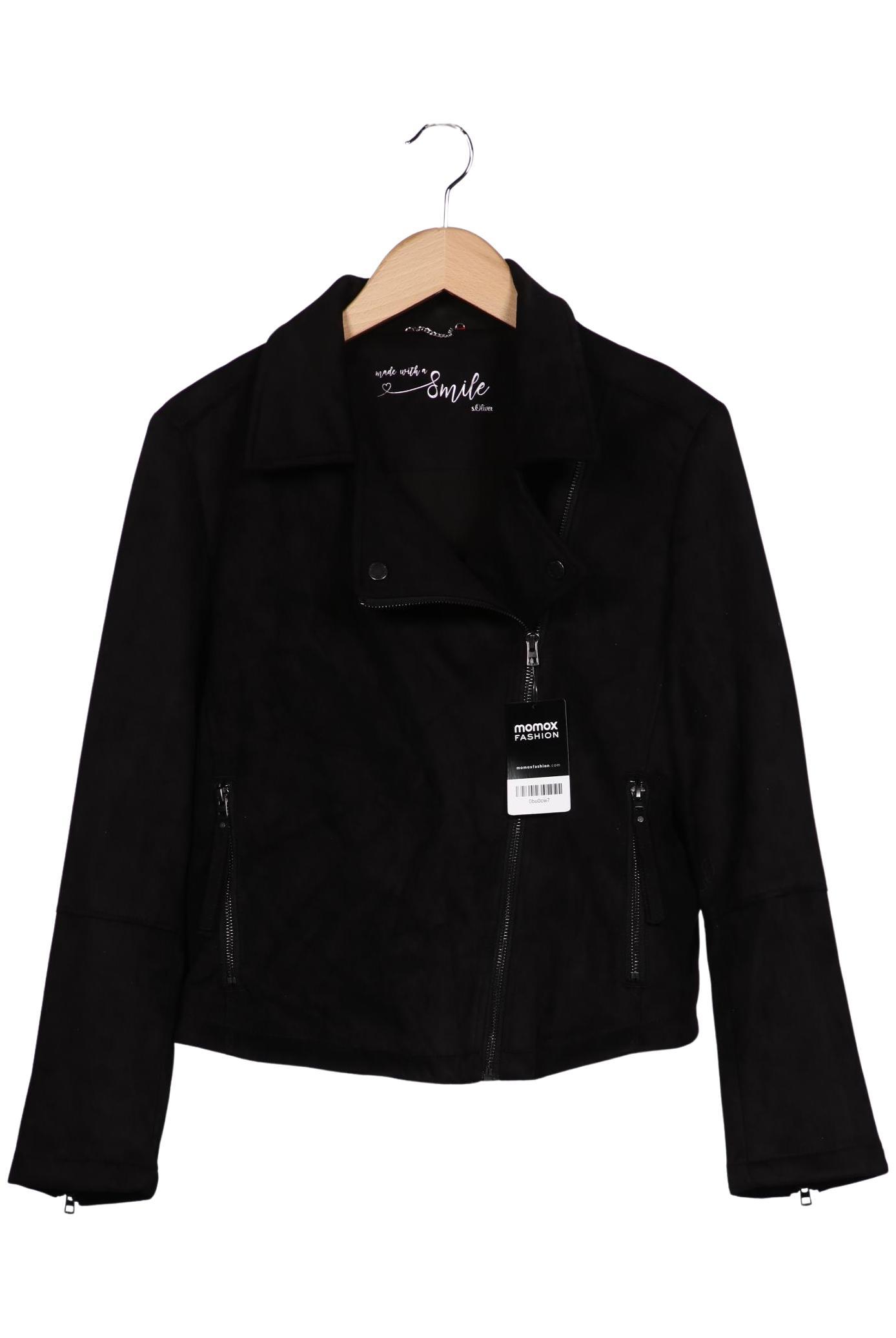 

s.Oliver Damen Jacke, schwarz, Gr. 42