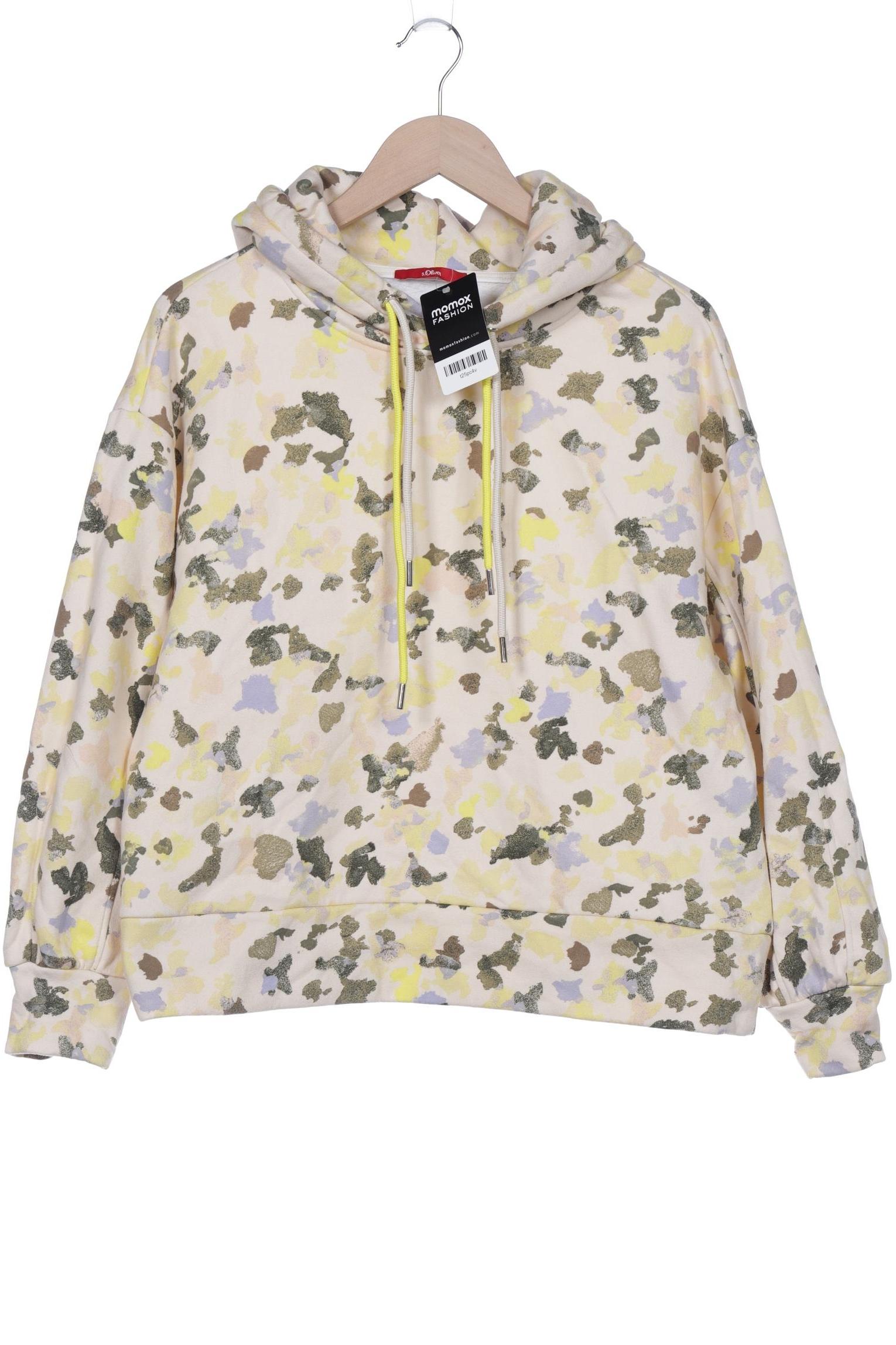 

s.Oliver Damen Kapuzenpullover, gelb, Gr. 38