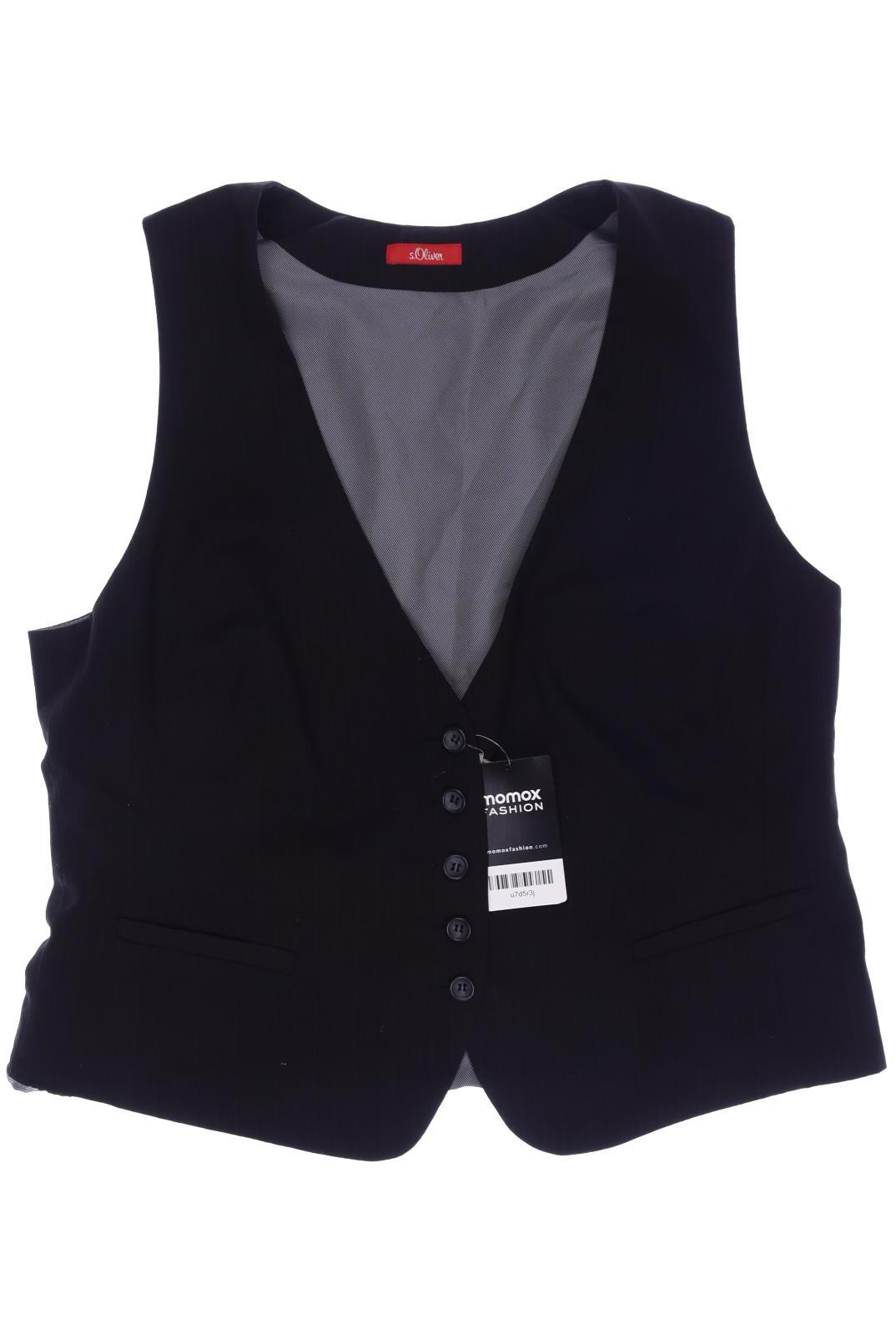 

s.Oliver Damen Weste, schwarz