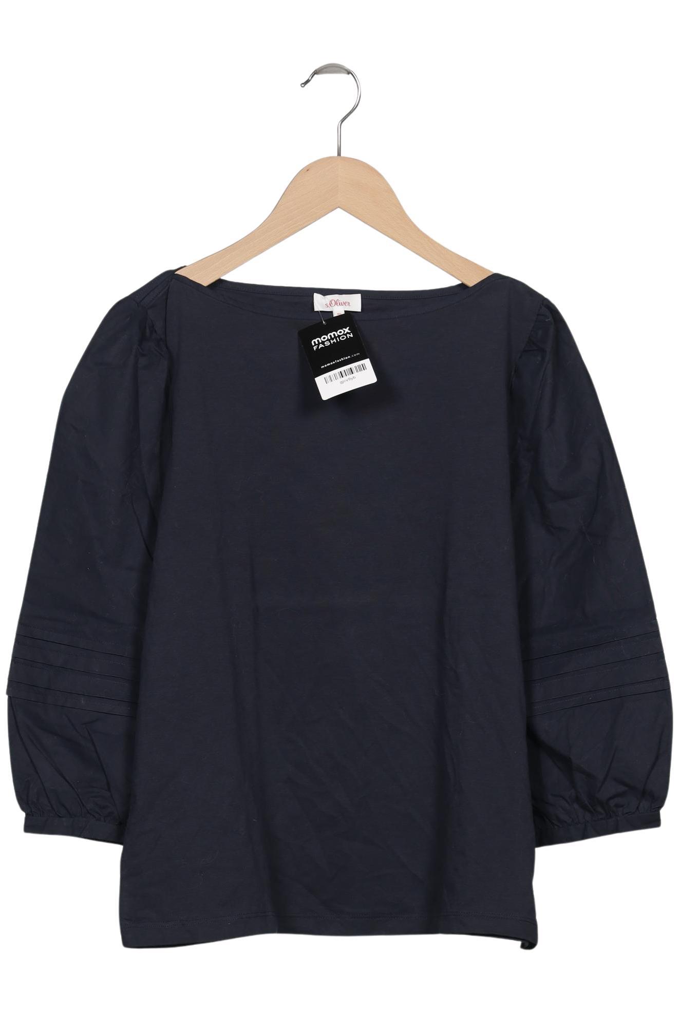 

s.Oliver Damen Langarmshirt, marineblau, Gr. 40