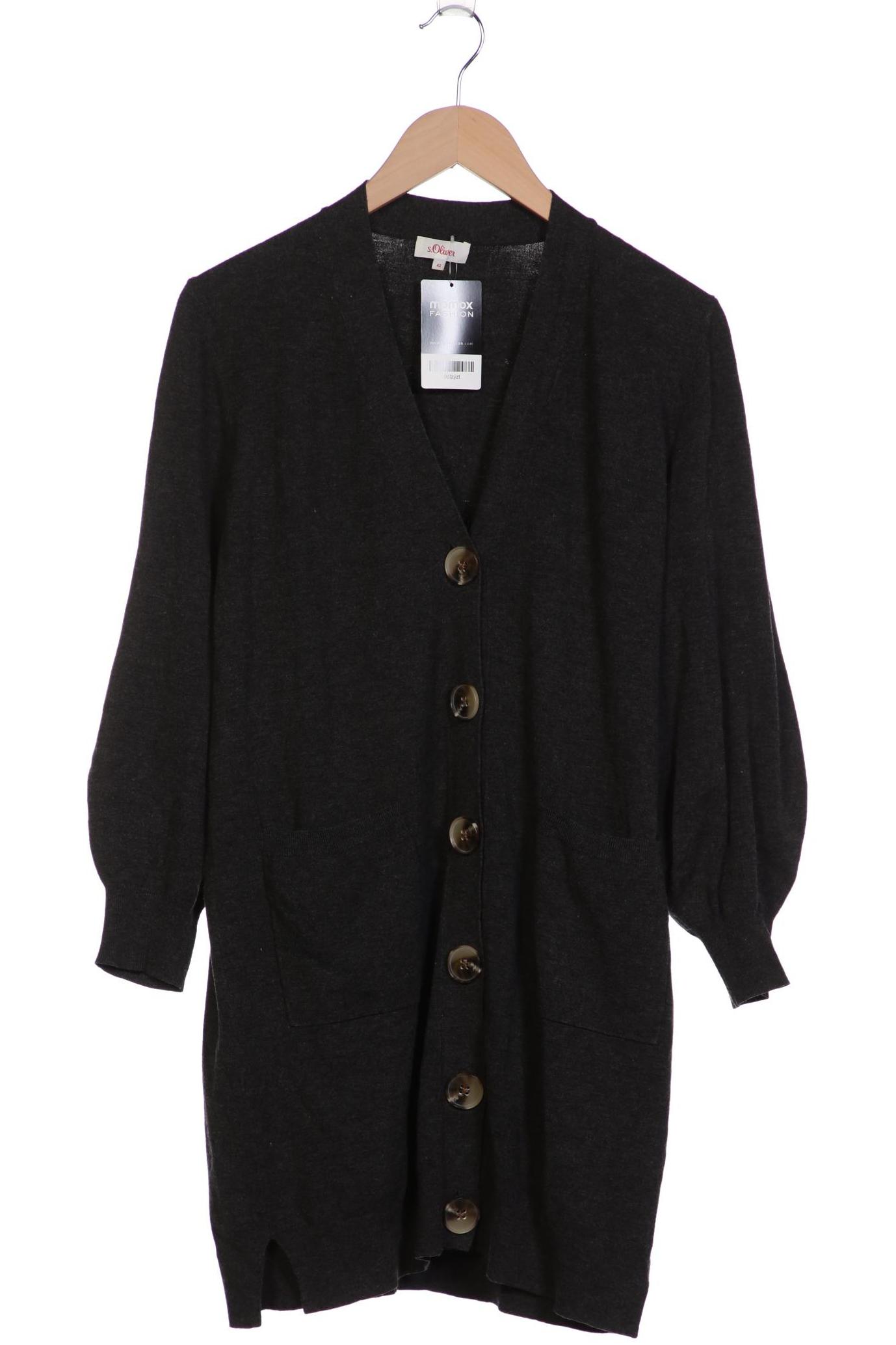 

s.Oliver Damen Strickjacke, grau, Gr. 42