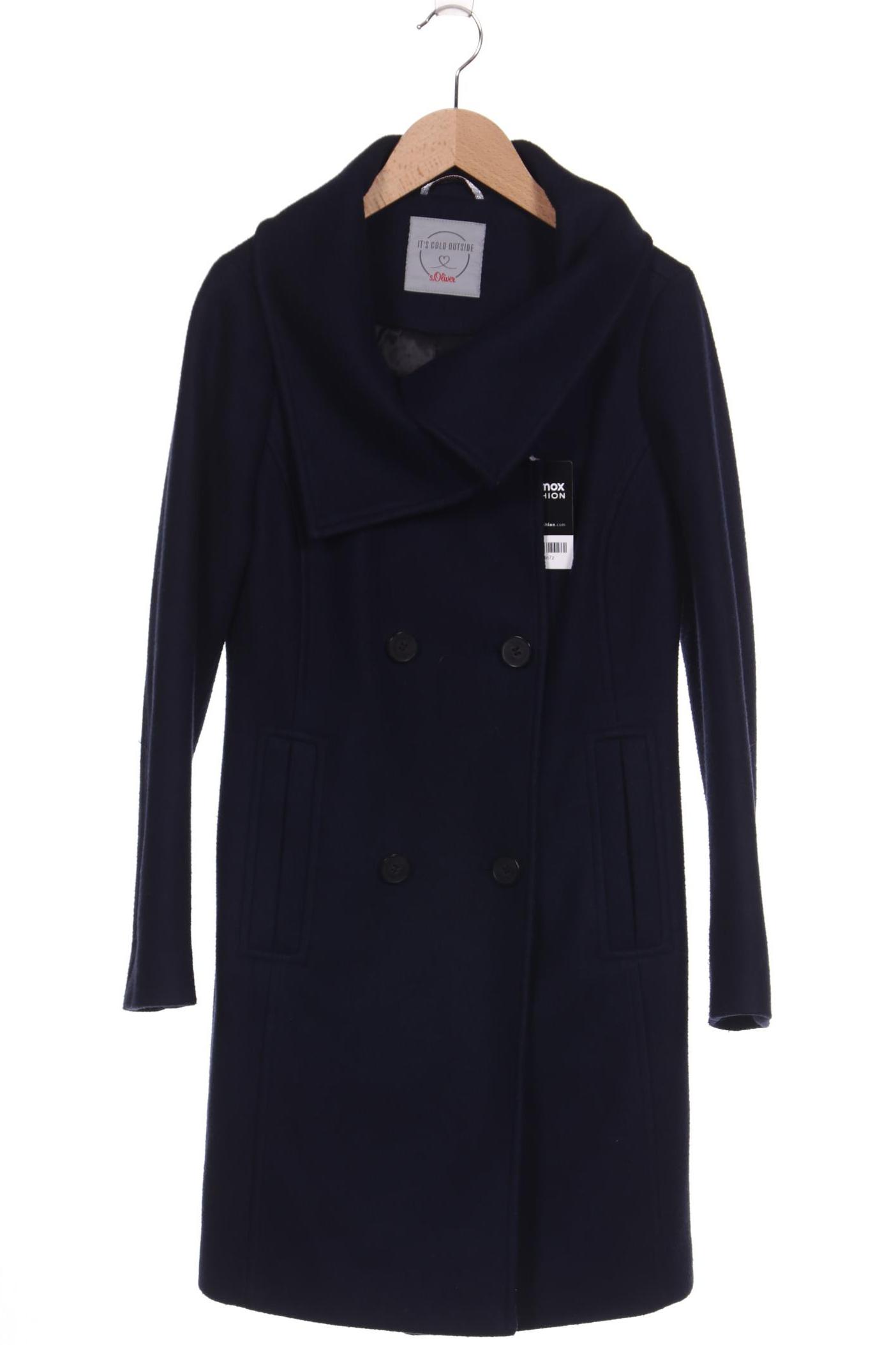 

s.Oliver Damen Mantel, marineblau, Gr. 34