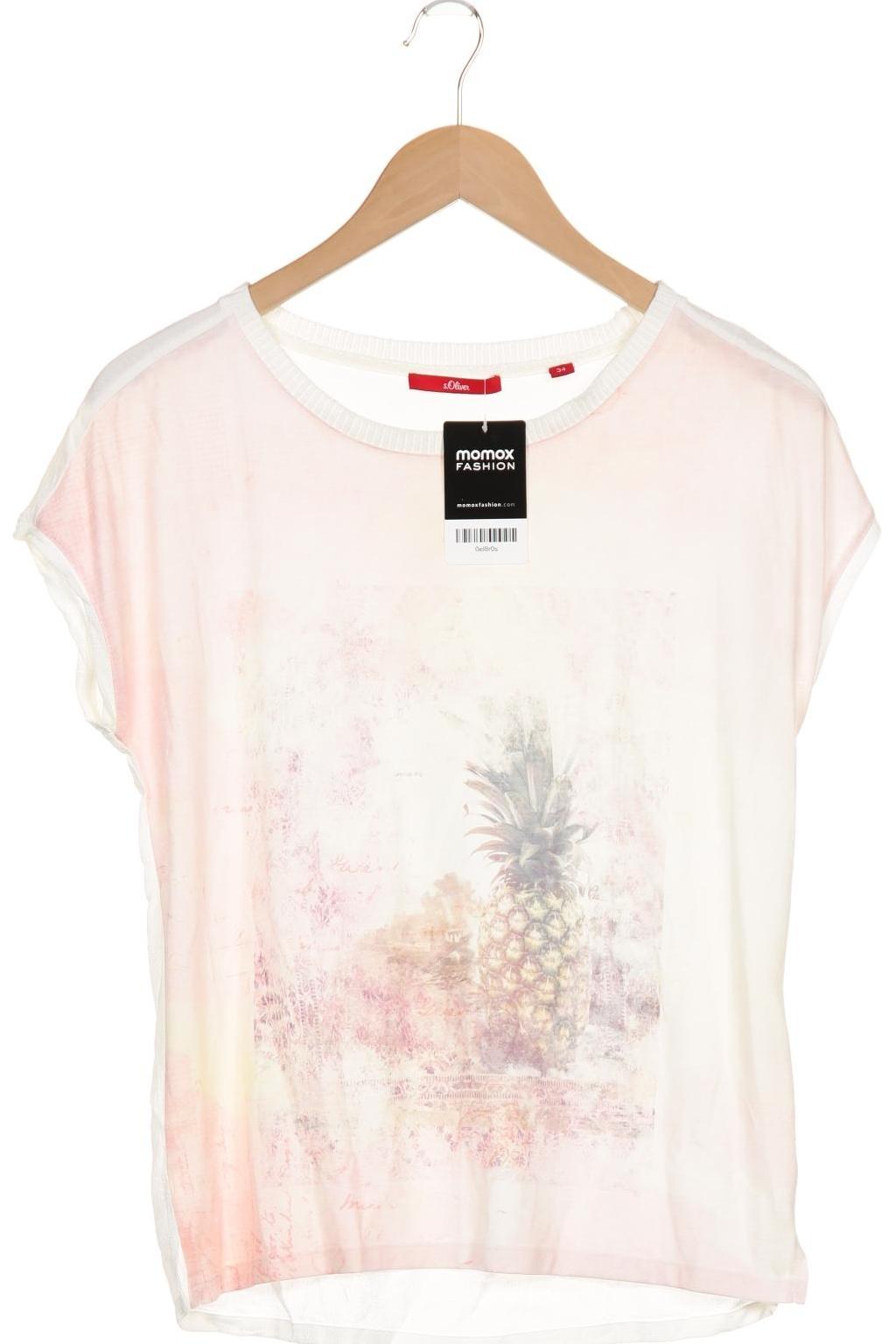 

s.Oliver Damen T-Shirt, weiß, Gr. 34