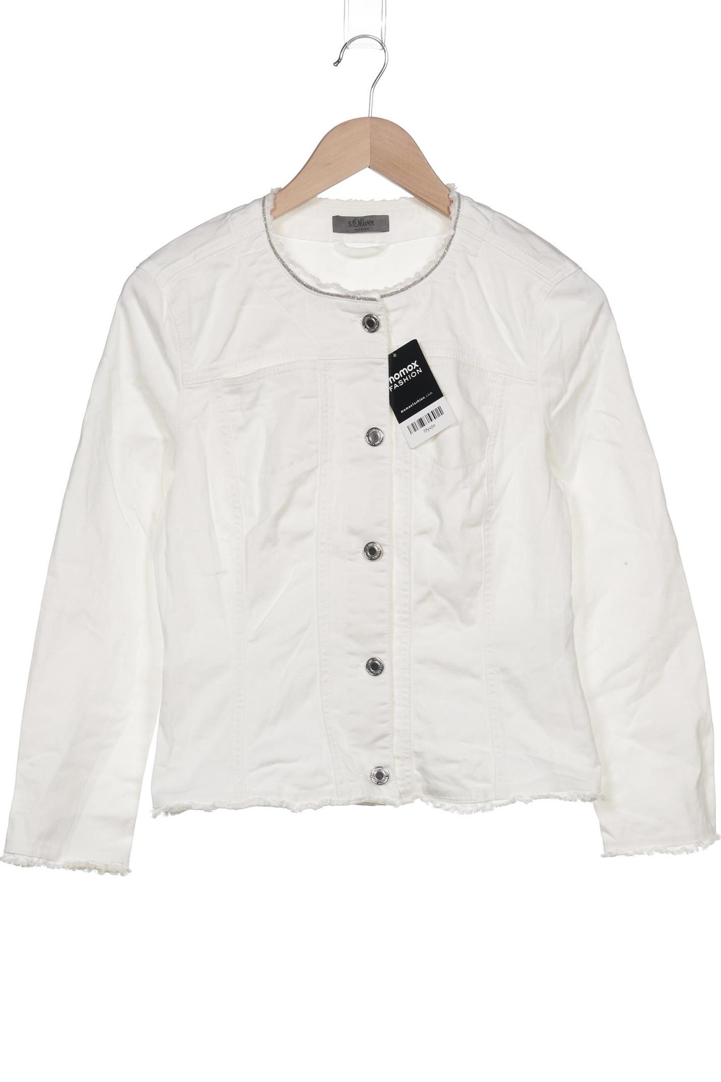 

s.Oliver Damen Jacke, weiß, Gr. 36