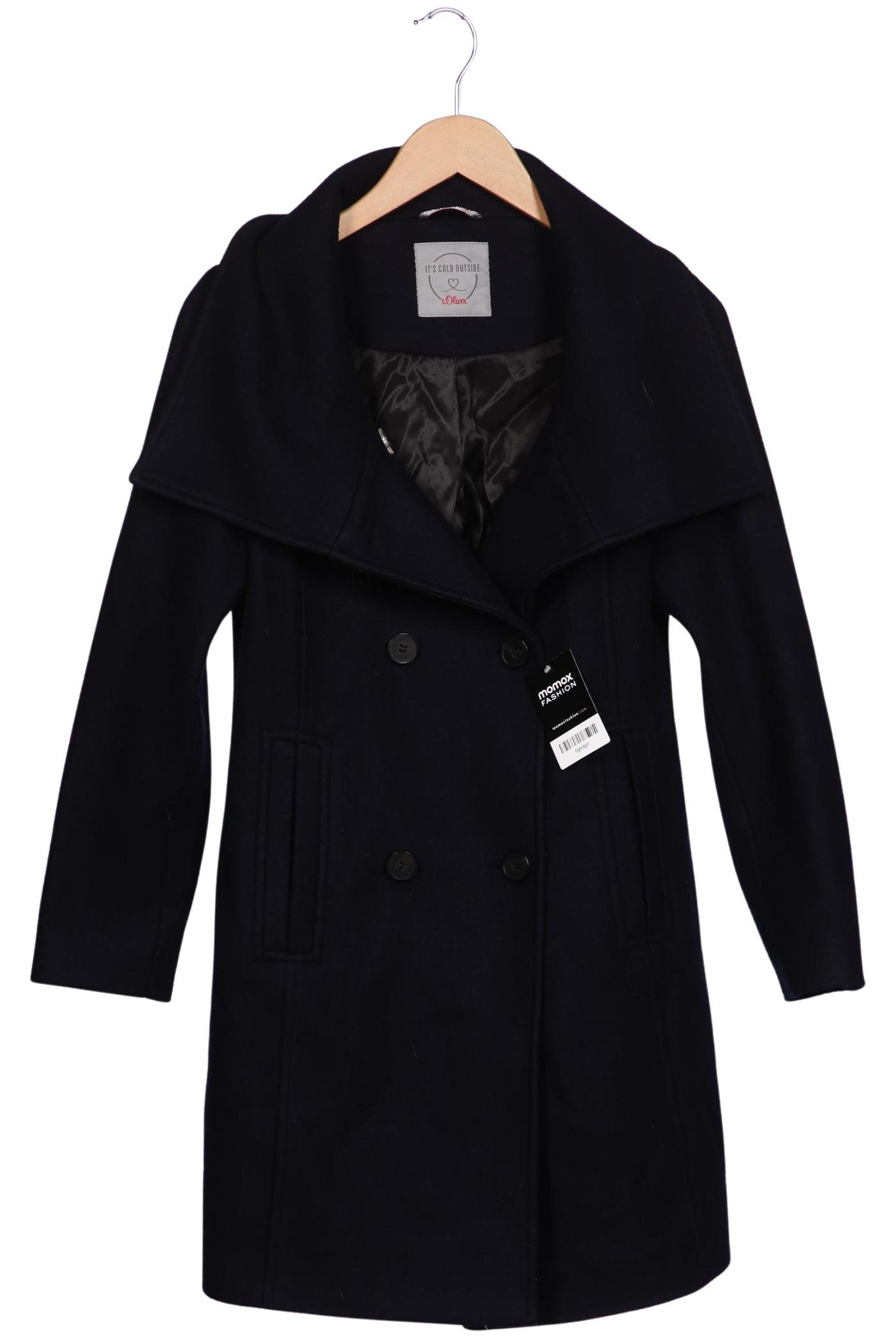 

s.Oliver Damen Mantel, marineblau, Gr. 34