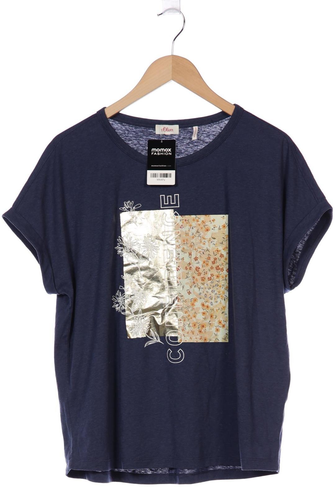 

s.Oliver Damen T-Shirt, marineblau, Gr. 44