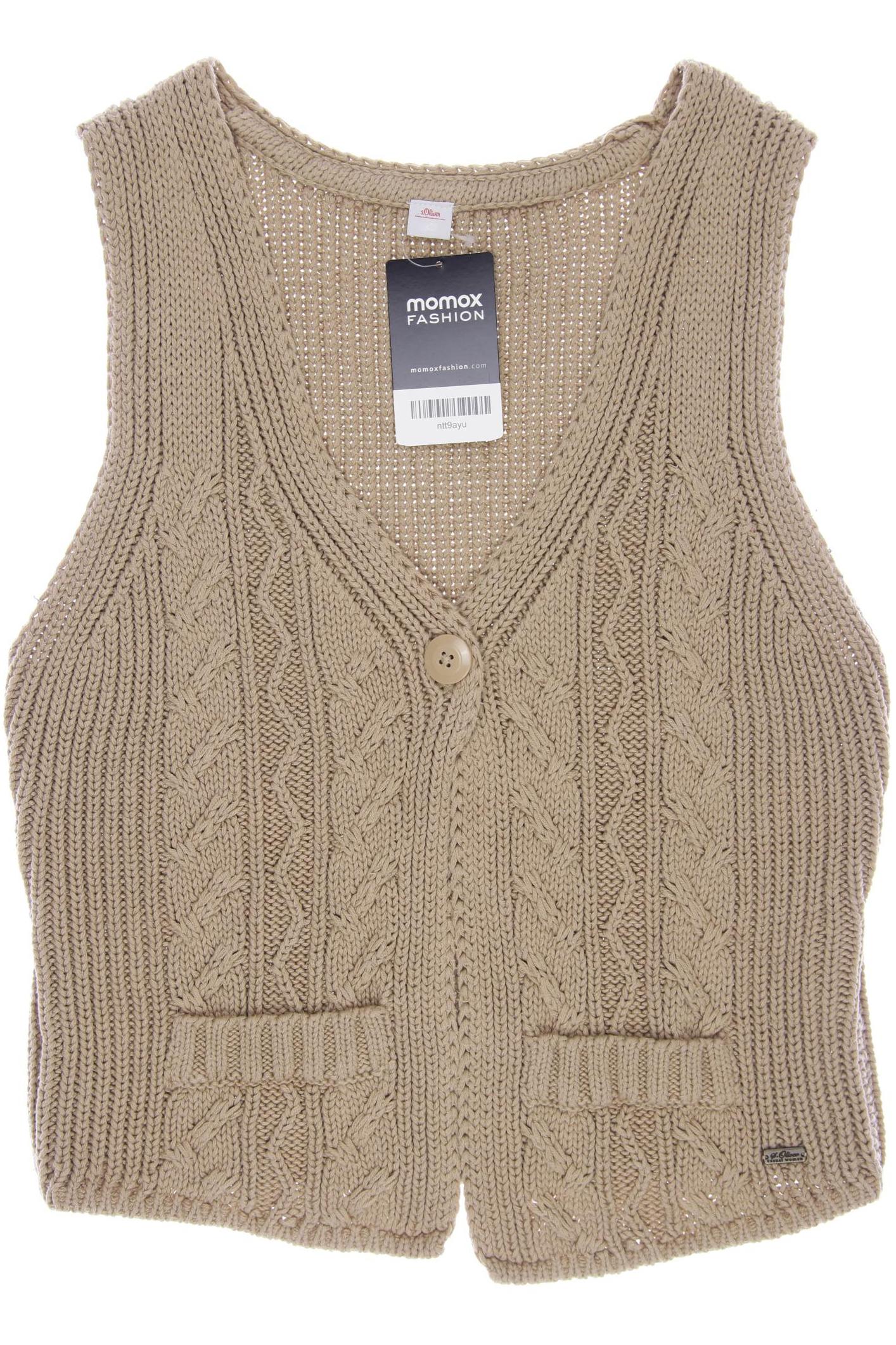 

s.Oliver Damen Weste, beige, Gr. 38