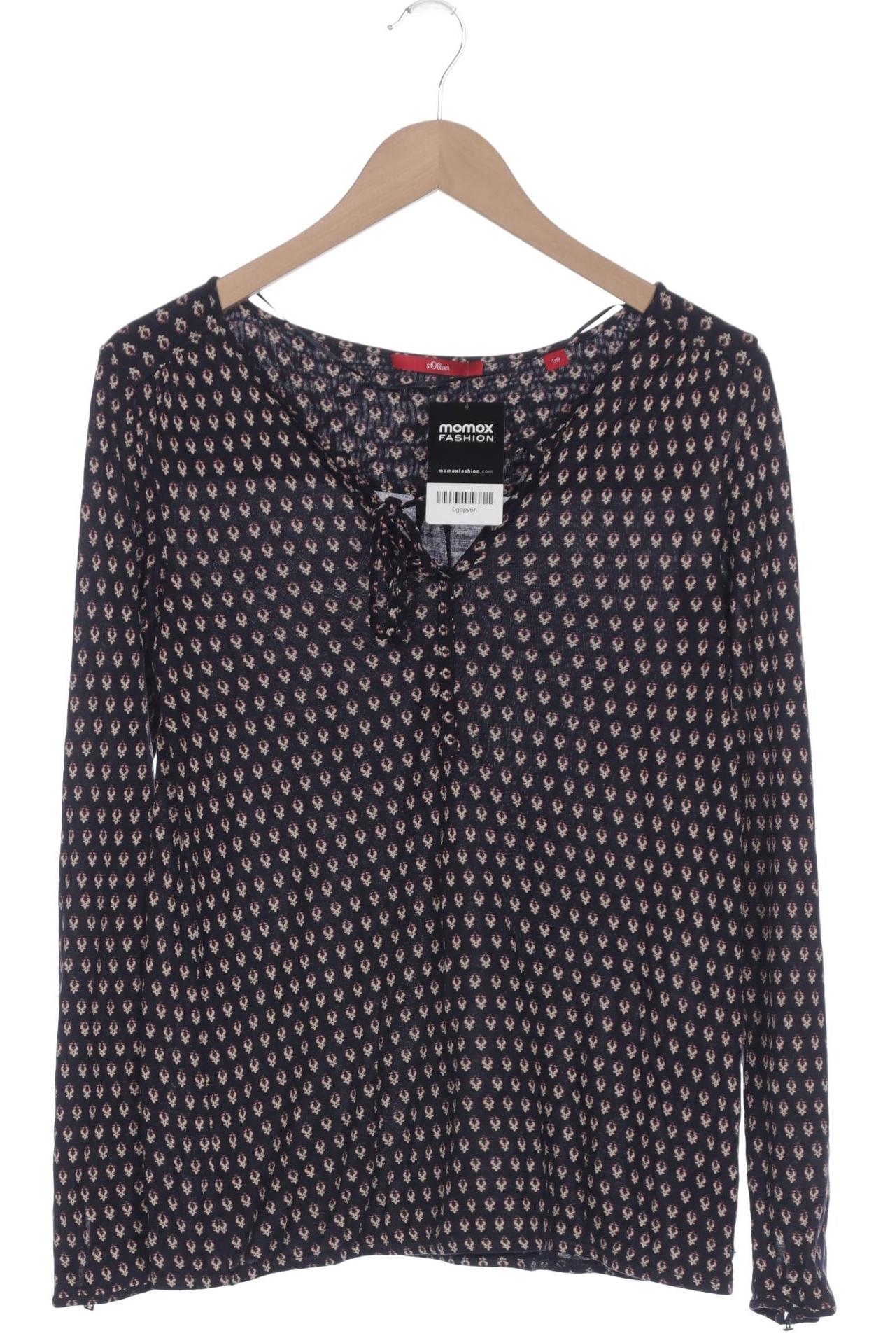 

s.Oliver Damen Langarmshirt, marineblau, Gr. 38