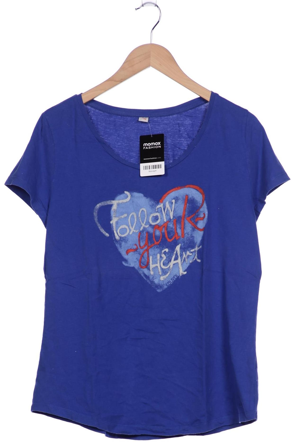 

s.Oliver Damen T-Shirt, blau, Gr. 46