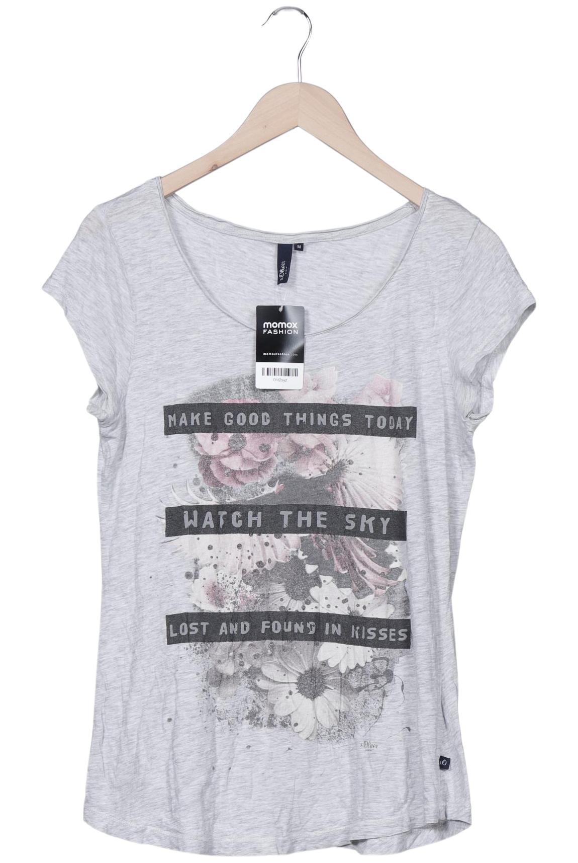 

s.Oliver Damen T-Shirt, grau, Gr. 38