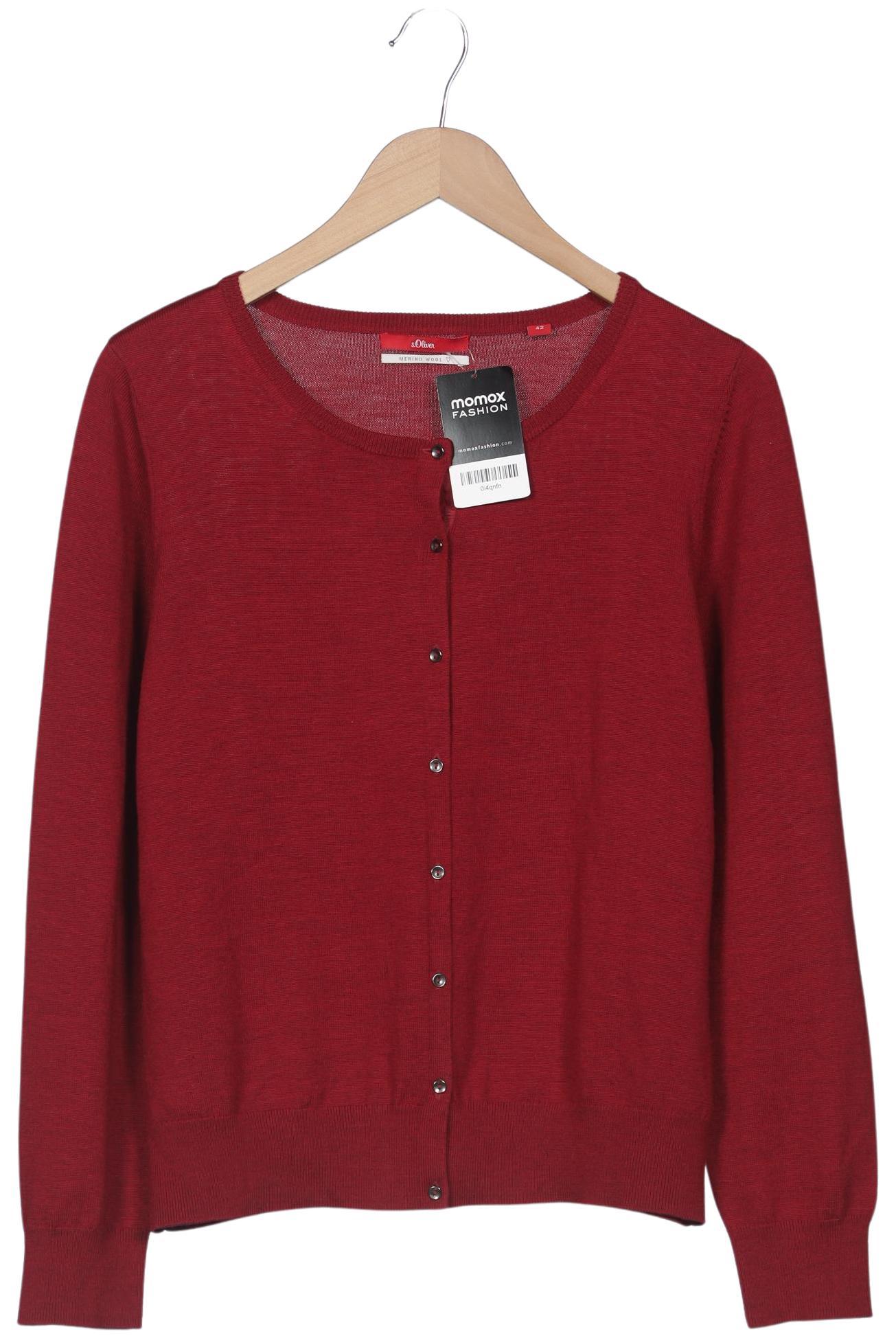 

s.Oliver Damen Strickjacke, bordeaux, Gr. 42