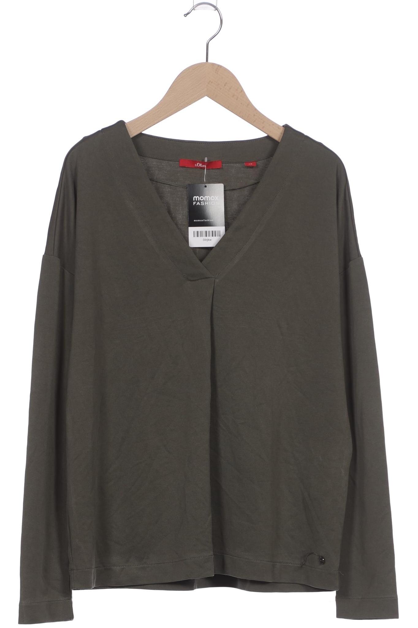 

s.Oliver Damen Langarmshirt, grün, Gr. 38