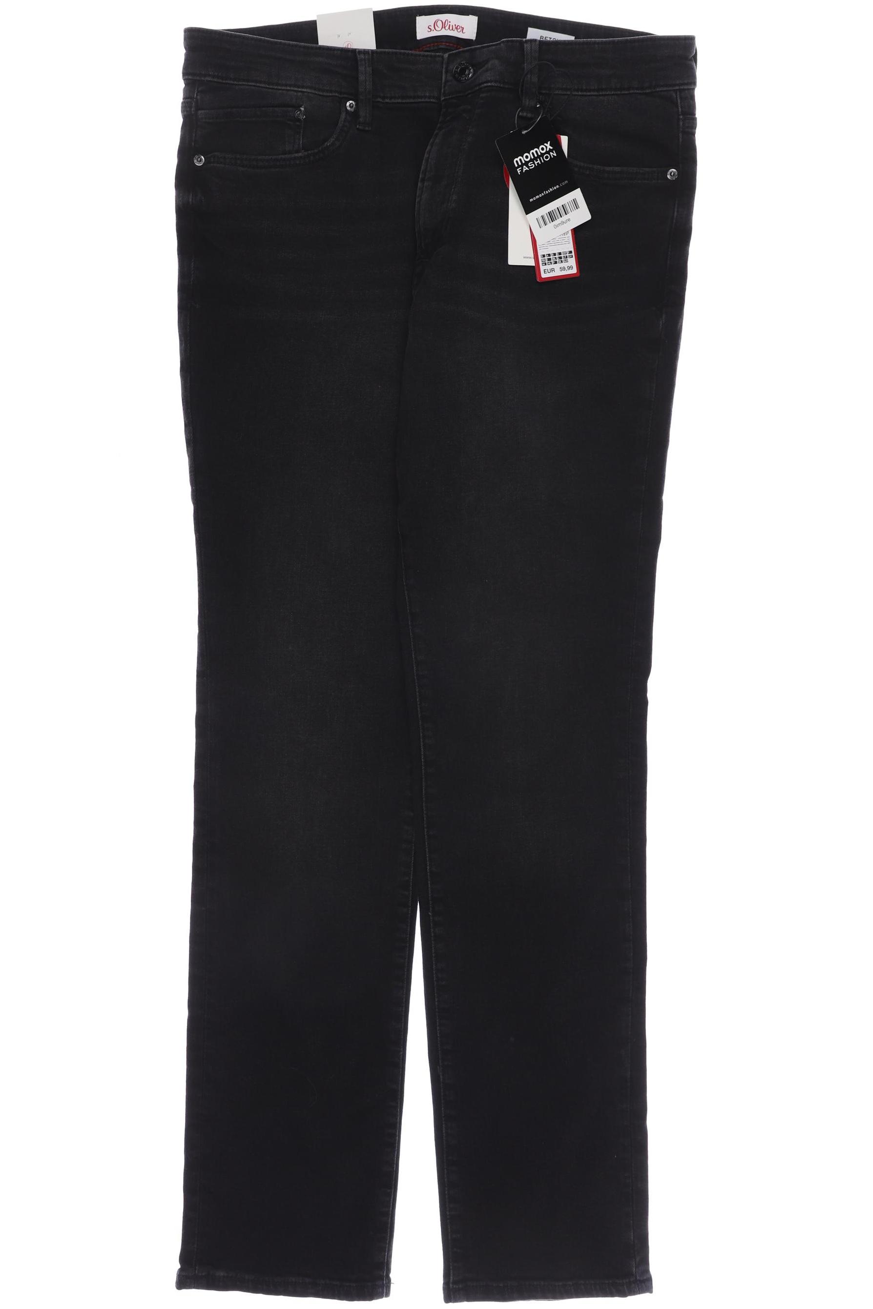 

s.Oliver Damen Jeans, schwarz