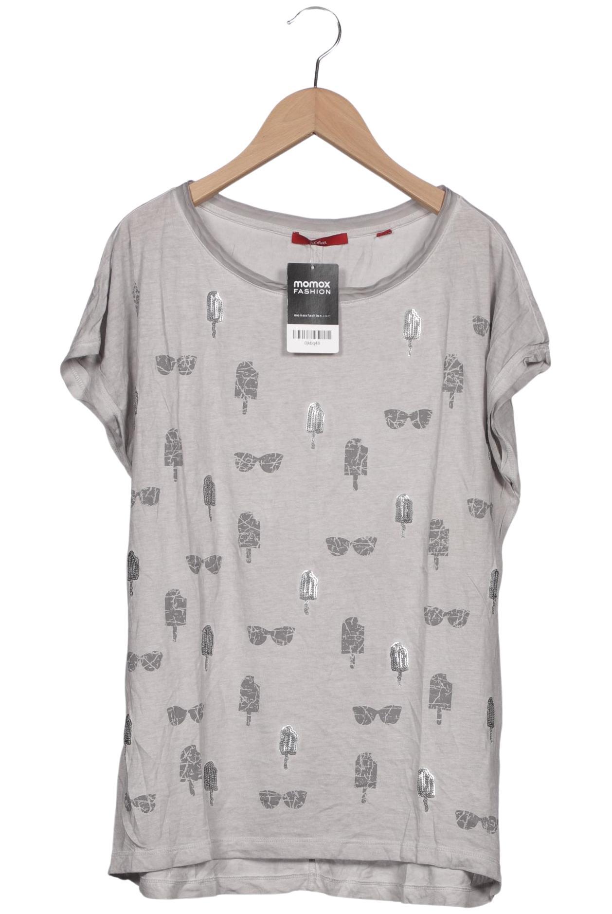 

s.Oliver Damen T-Shirt, grau, Gr. 40
