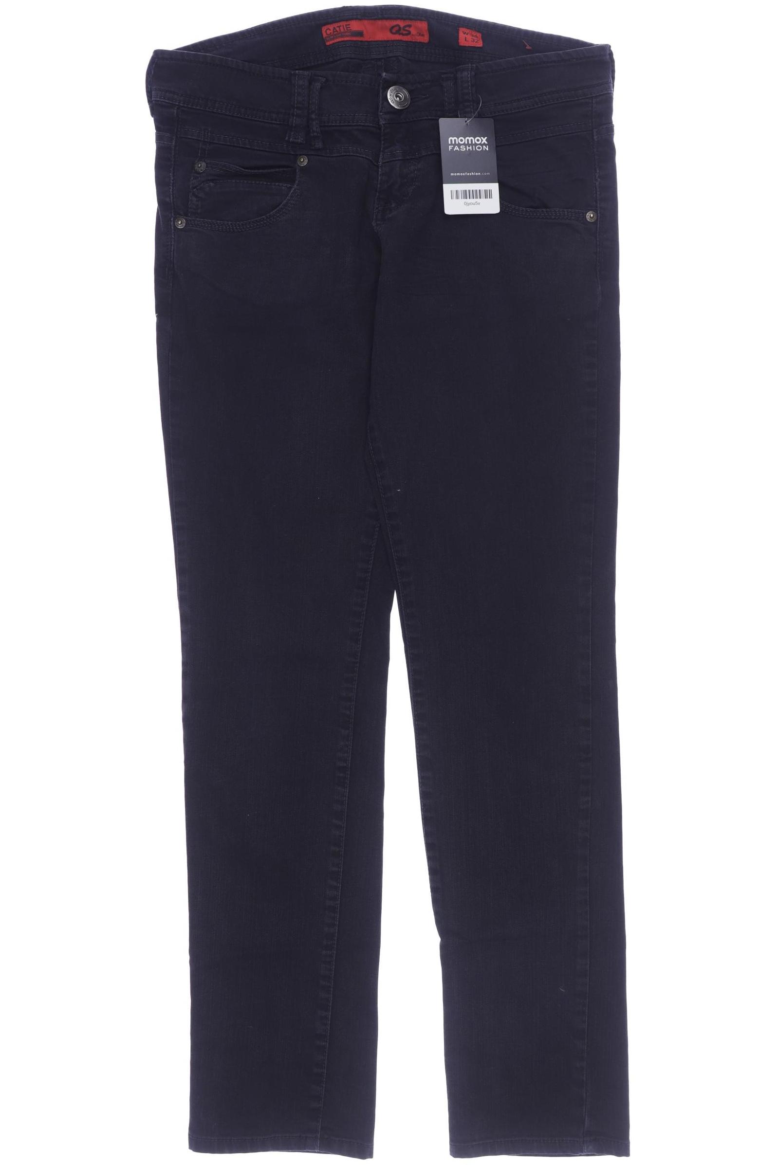 

s.Oliver Damen Jeans, schwarz