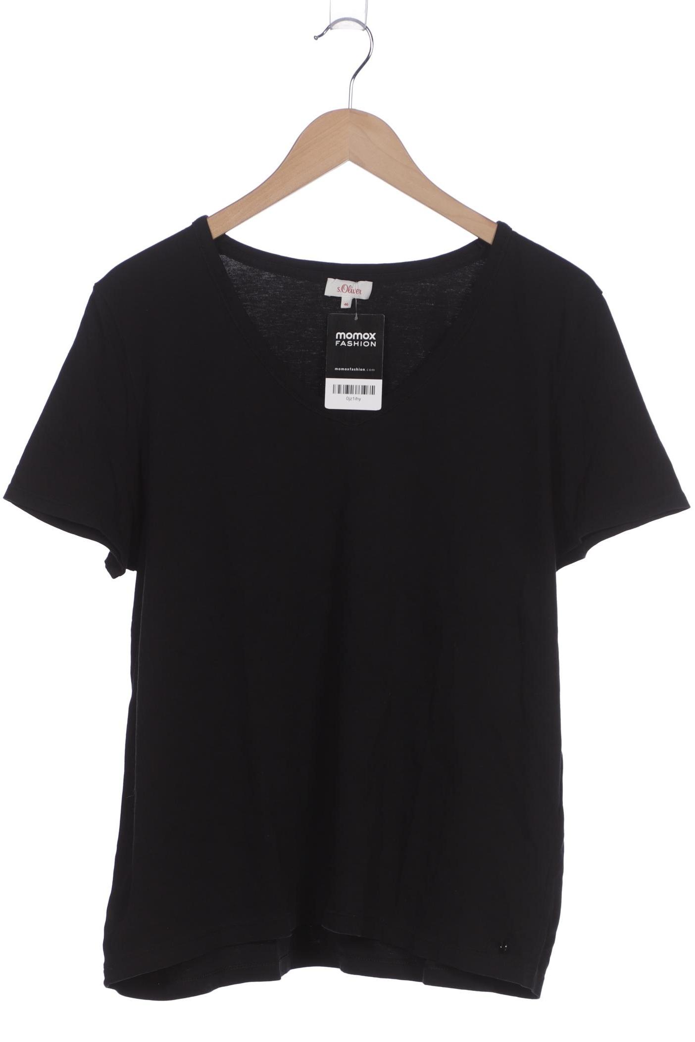 

s.Oliver Damen T-Shirt, schwarz, Gr. 46