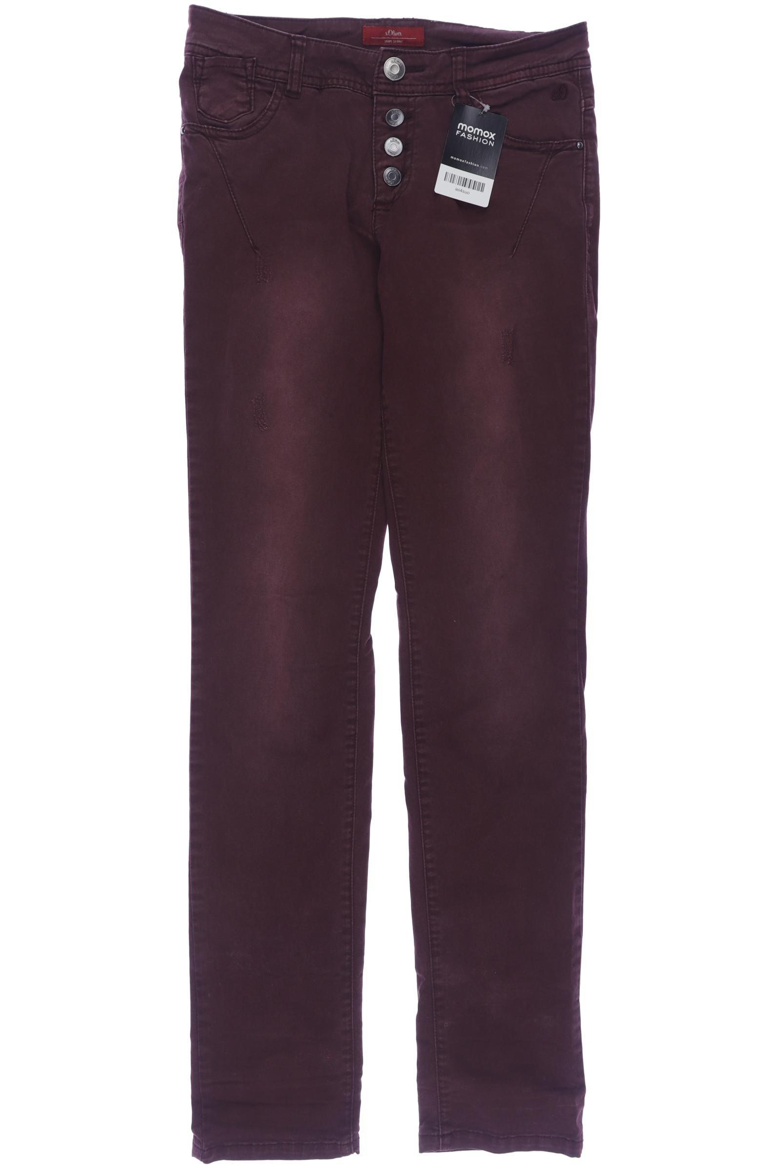 

s.Oliver Damen Jeans, bordeaux, Gr. 34