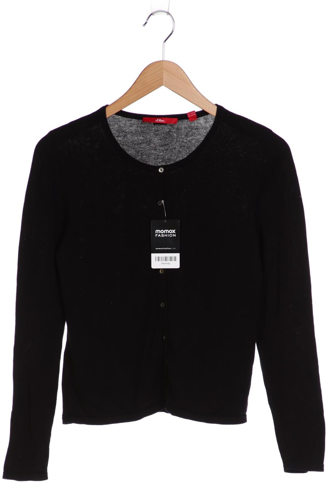 

s.Oliver Damen Strickjacke, schwarz, Gr. 40
