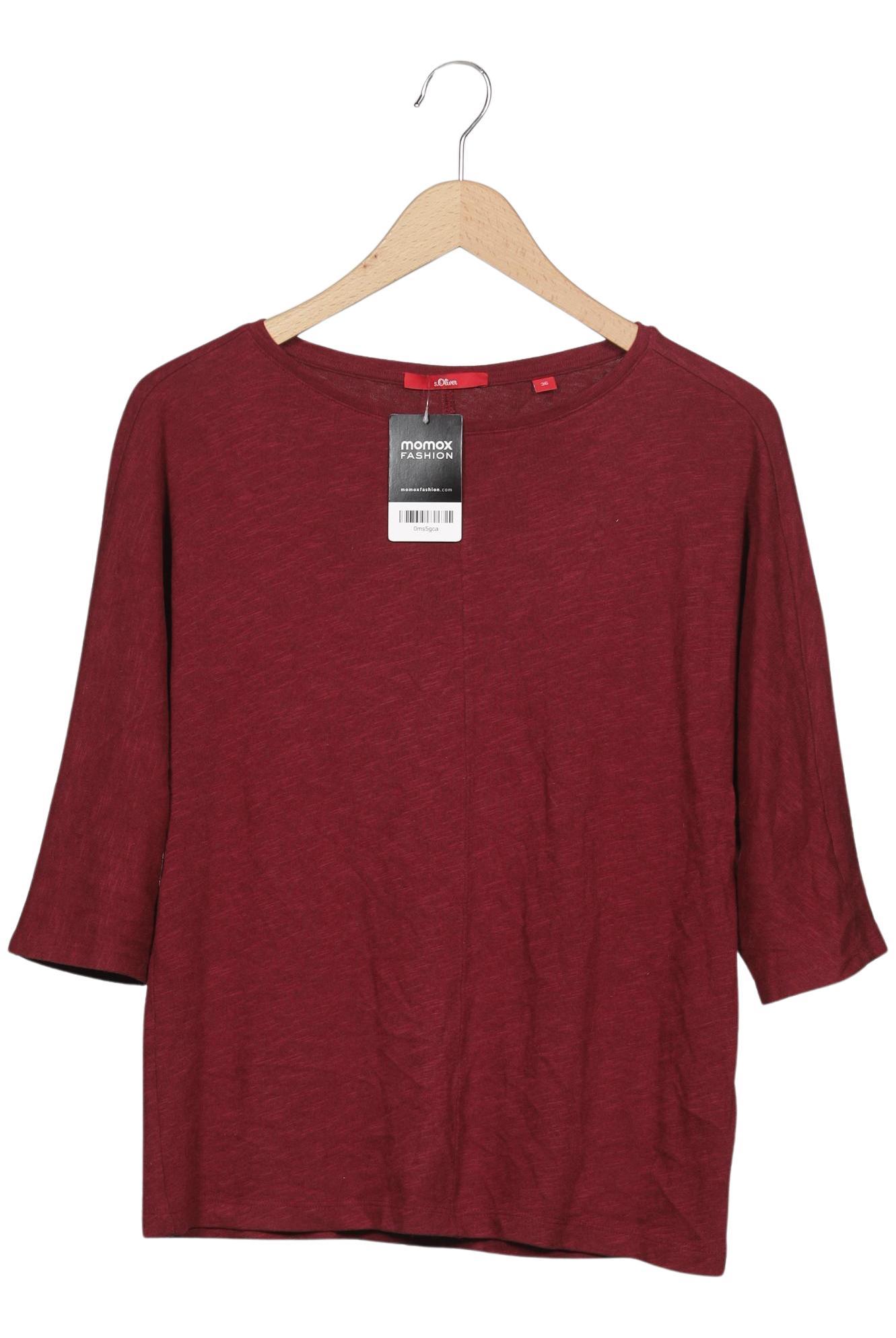 

s.Oliver Damen Langarmshirt, bordeaux, Gr. 36