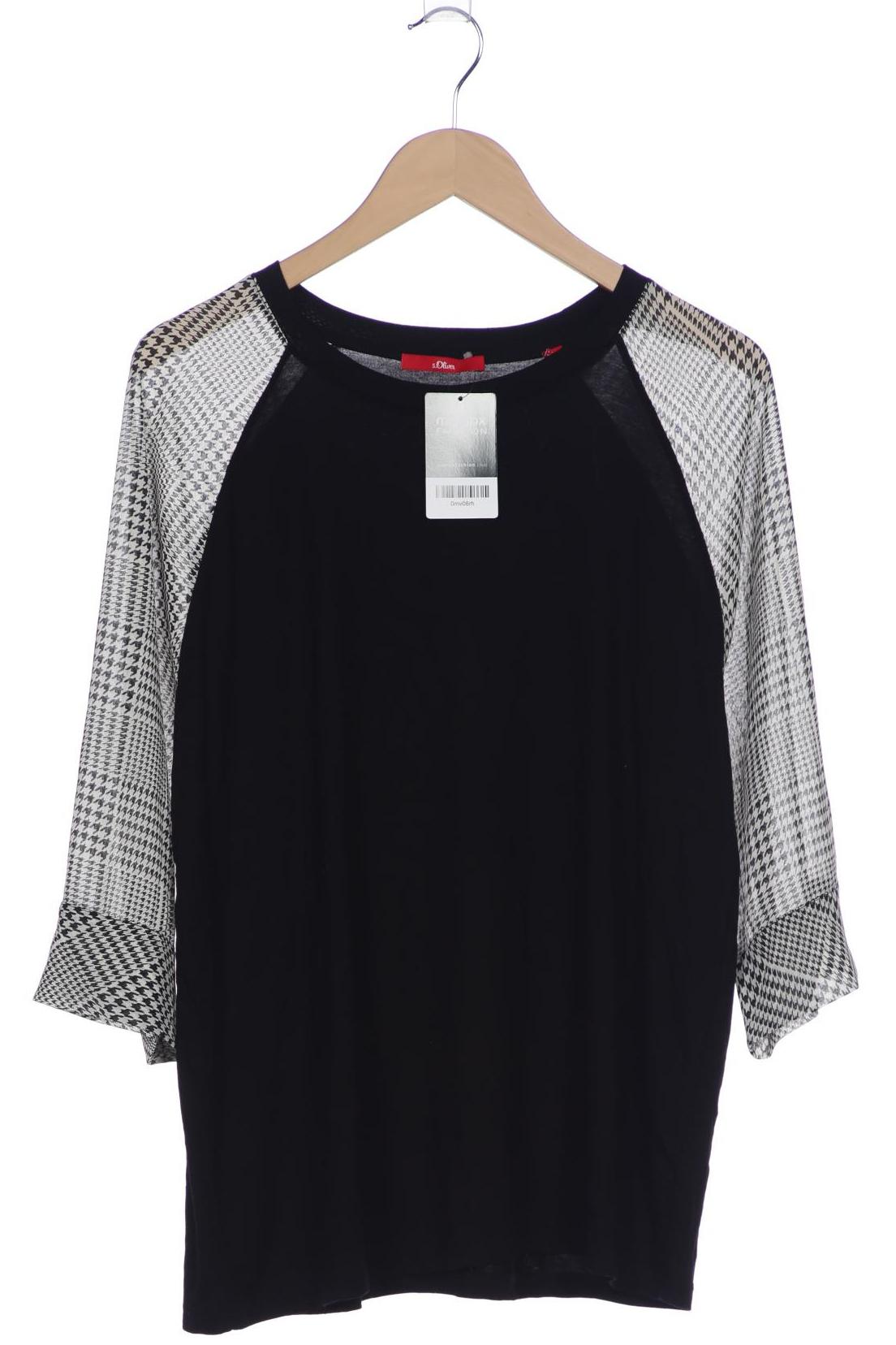 

s.Oliver Damen Langarmshirt, schwarz, Gr. 42