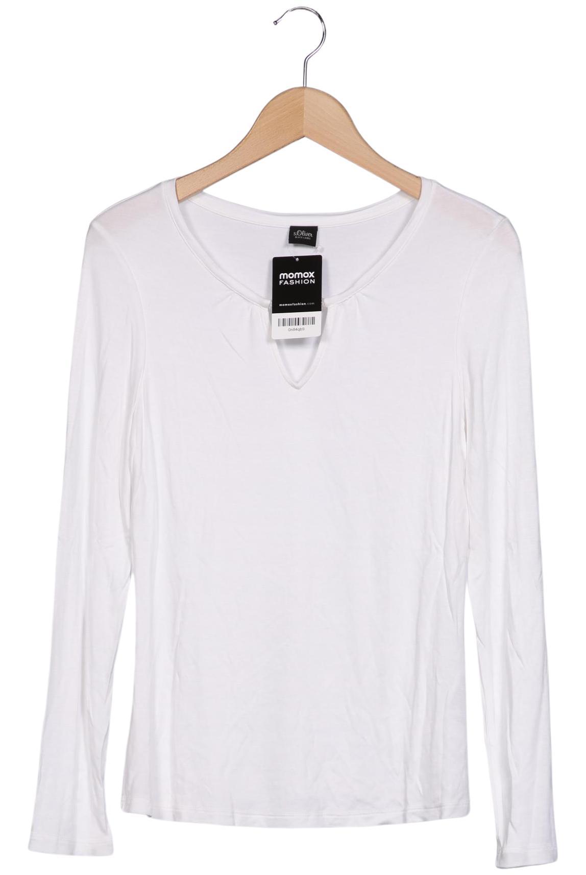 

s.Oliver Damen Langarmshirt, weiß, Gr. 36