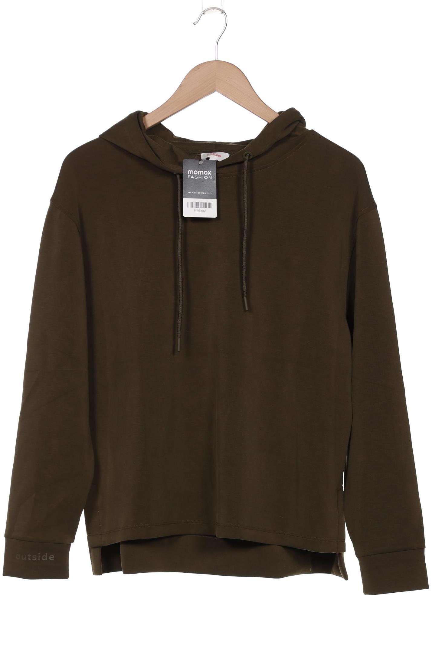 

s.Oliver Damen Kapuzenpullover, grün, Gr. 38