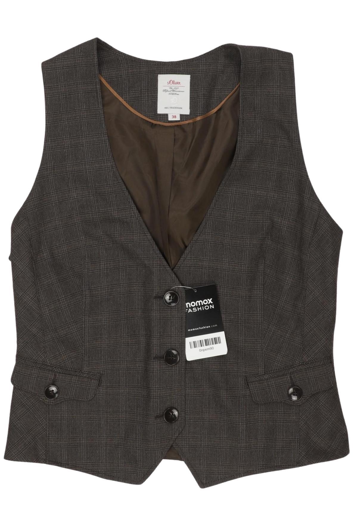 

s.Oliver Damen Weste, braun, Gr. 38