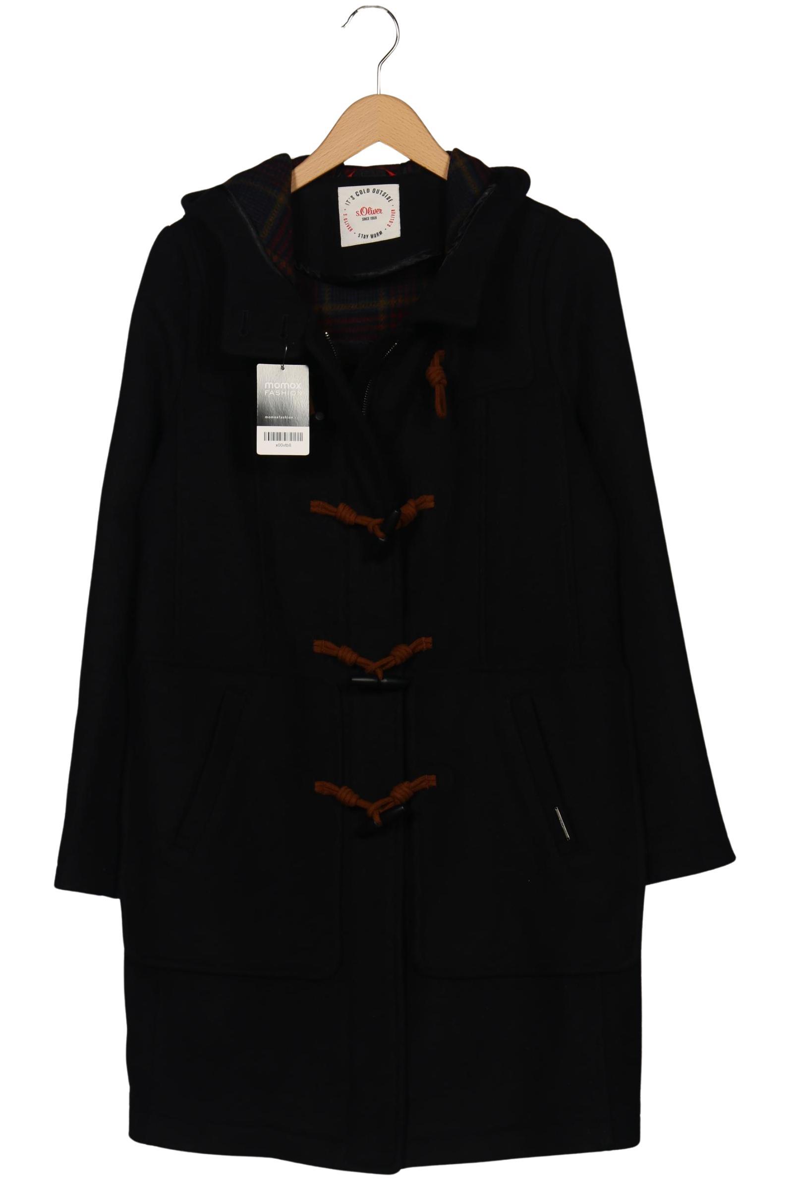 

s.Oliver Damen Mantel, schwarz, Gr. 38