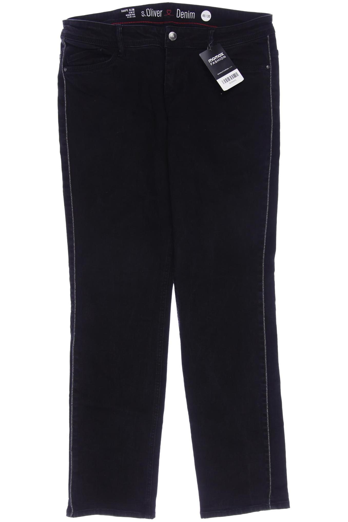 

s.Oliver Damen Jeans, schwarz