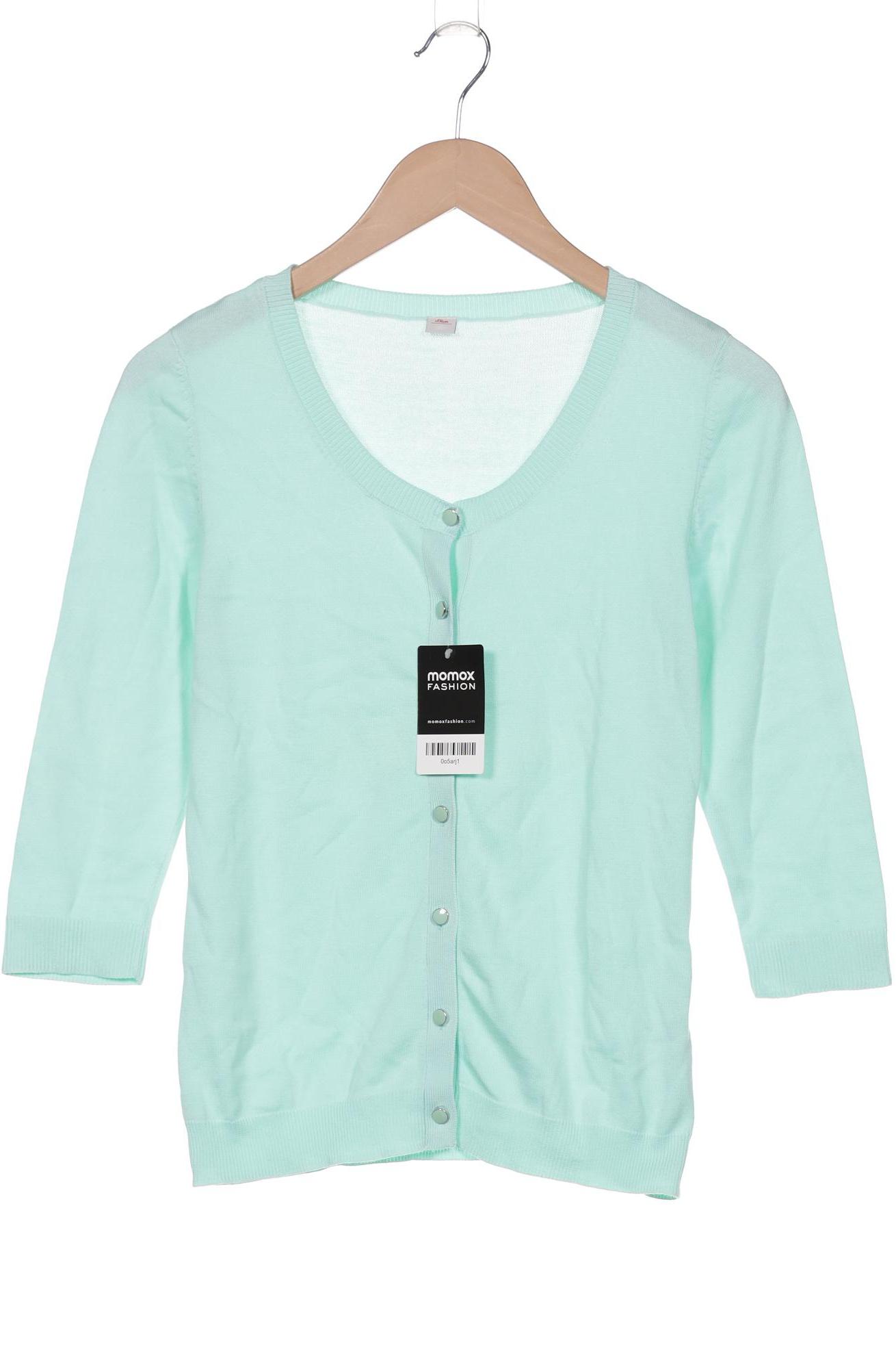 

s.Oliver Damen Strickjacke, türkis, Gr. 36