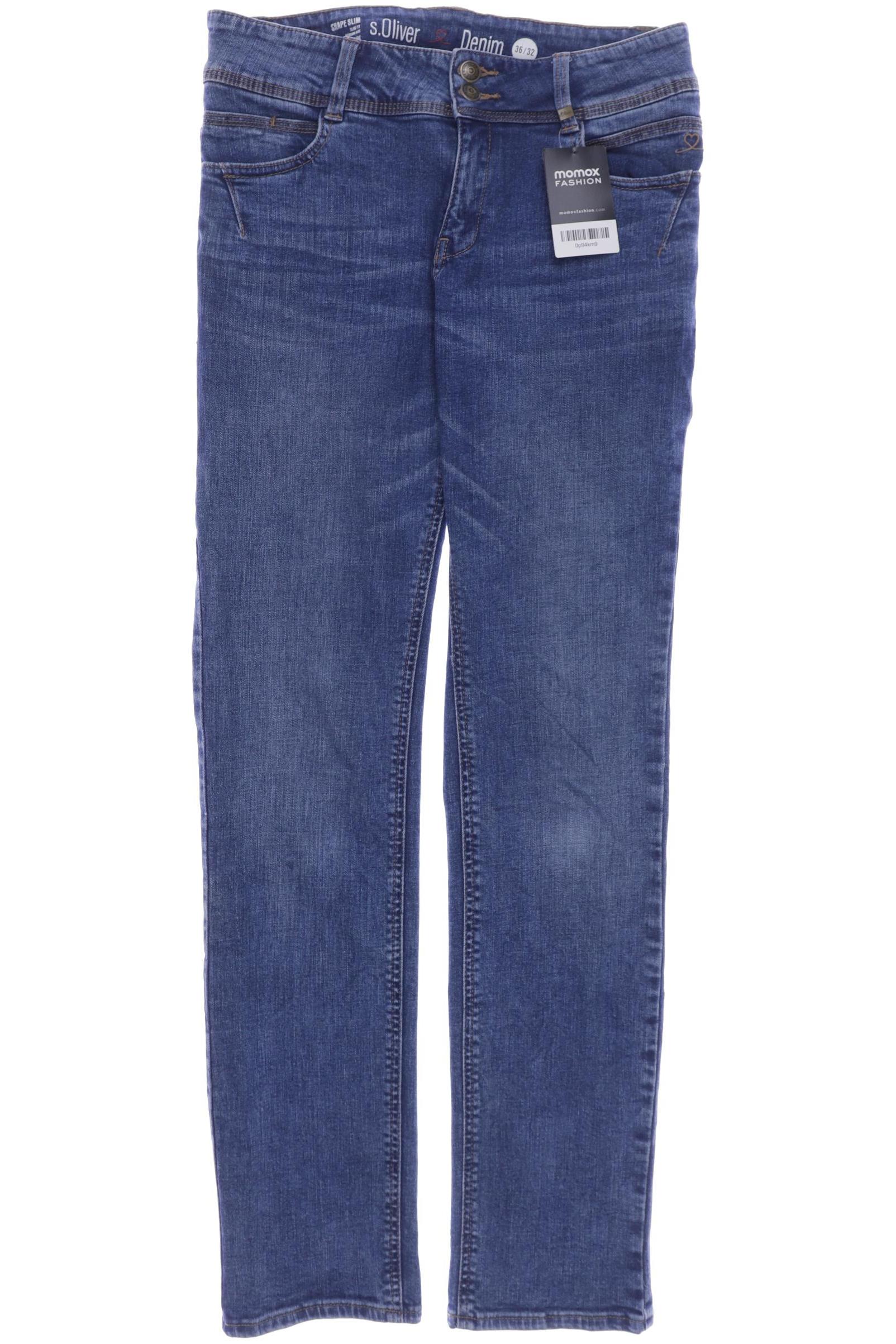 

s.Oliver Damen Jeans, marineblau