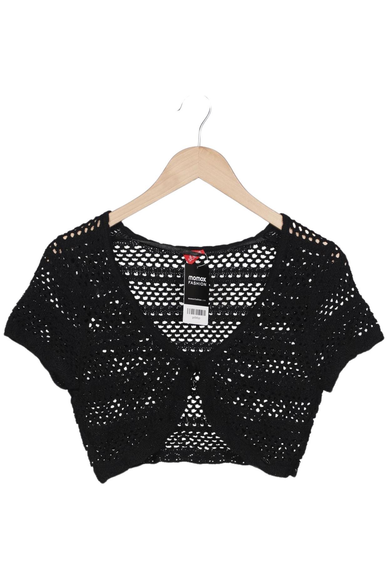 

s.Oliver Damen Strickjacke, schwarz, Gr. 38