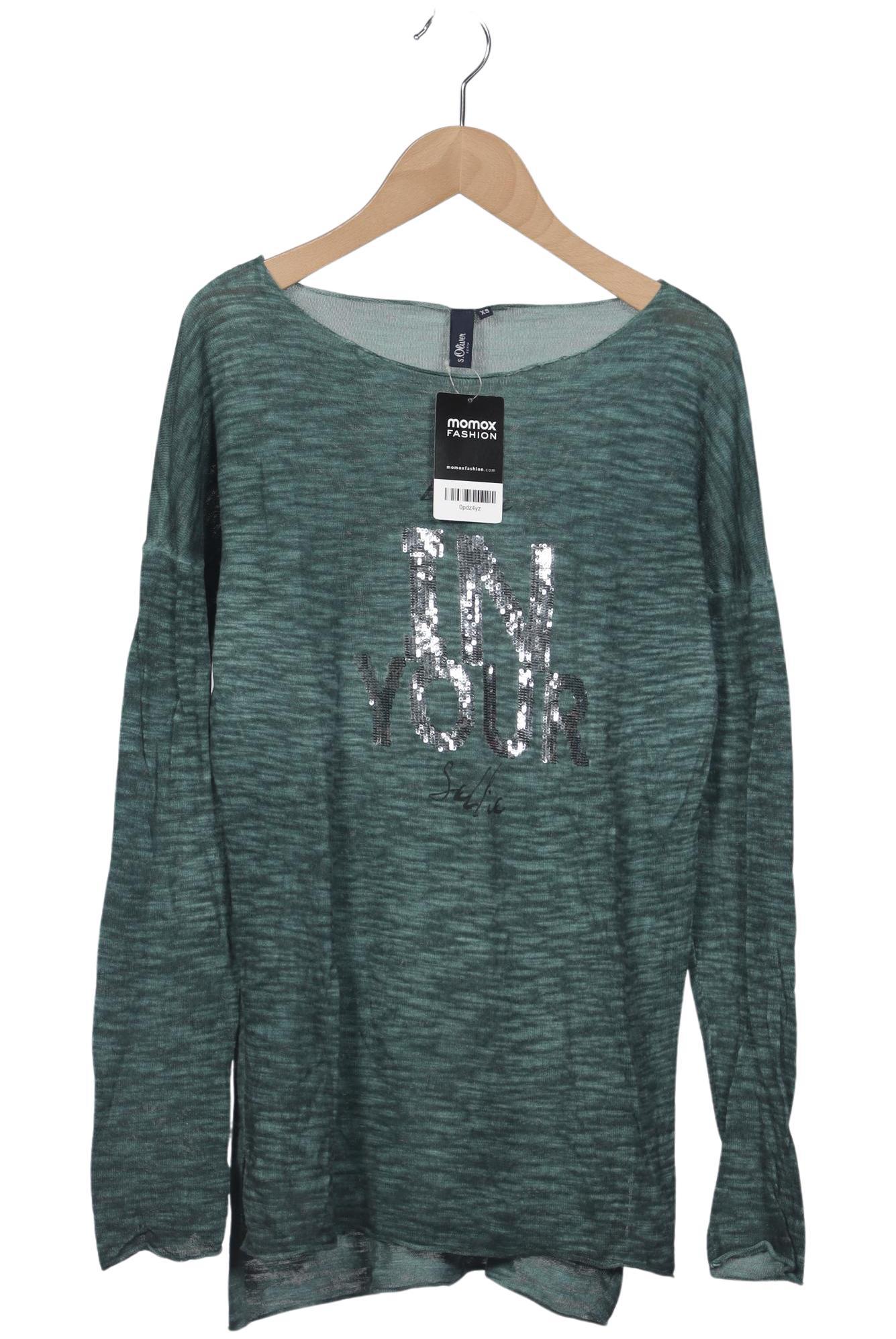 

s.Oliver Damen Langarmshirt, grün, Gr. 34