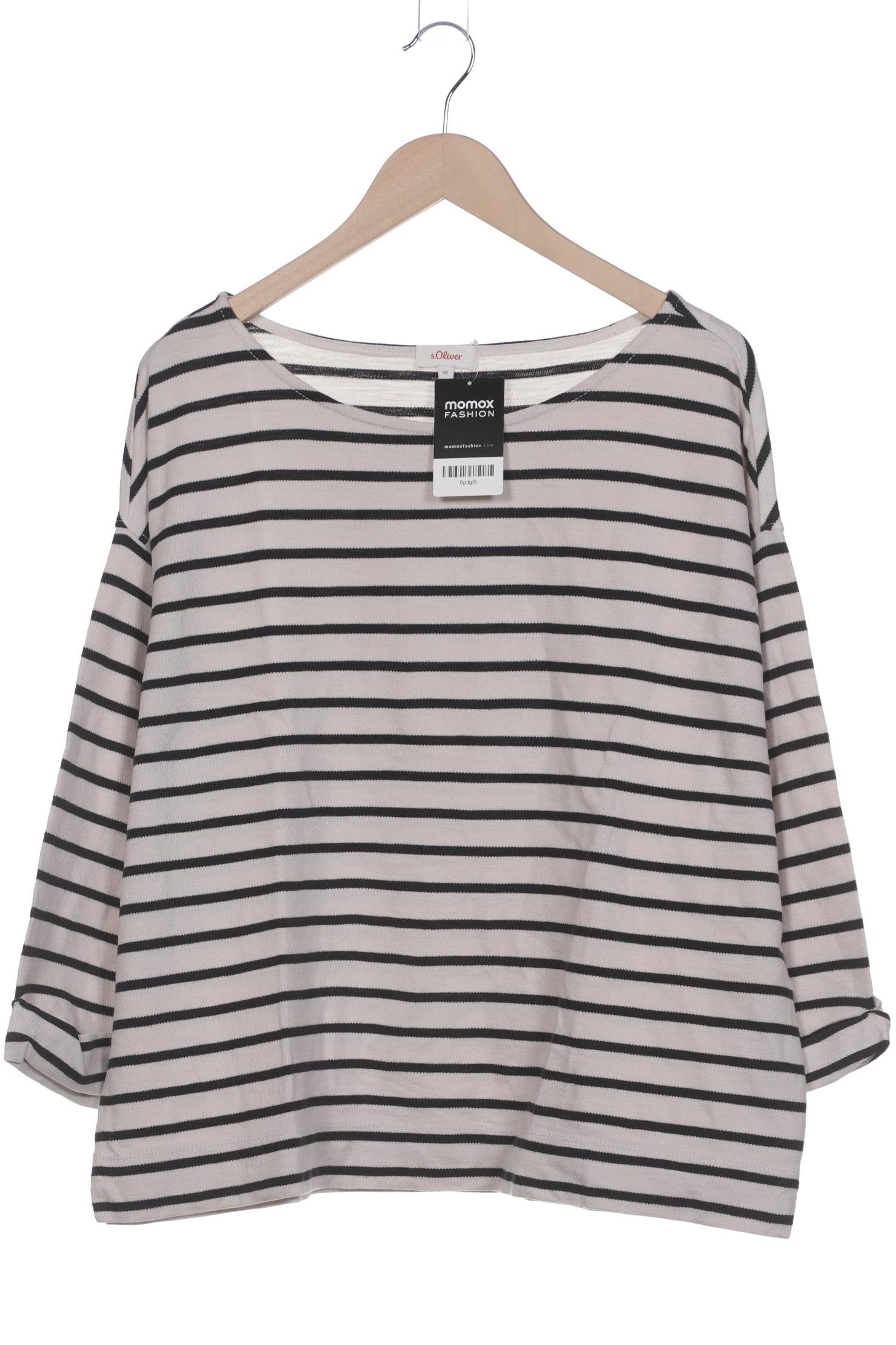 

s.Oliver Damen Langarmshirt, weiß, Gr. 46