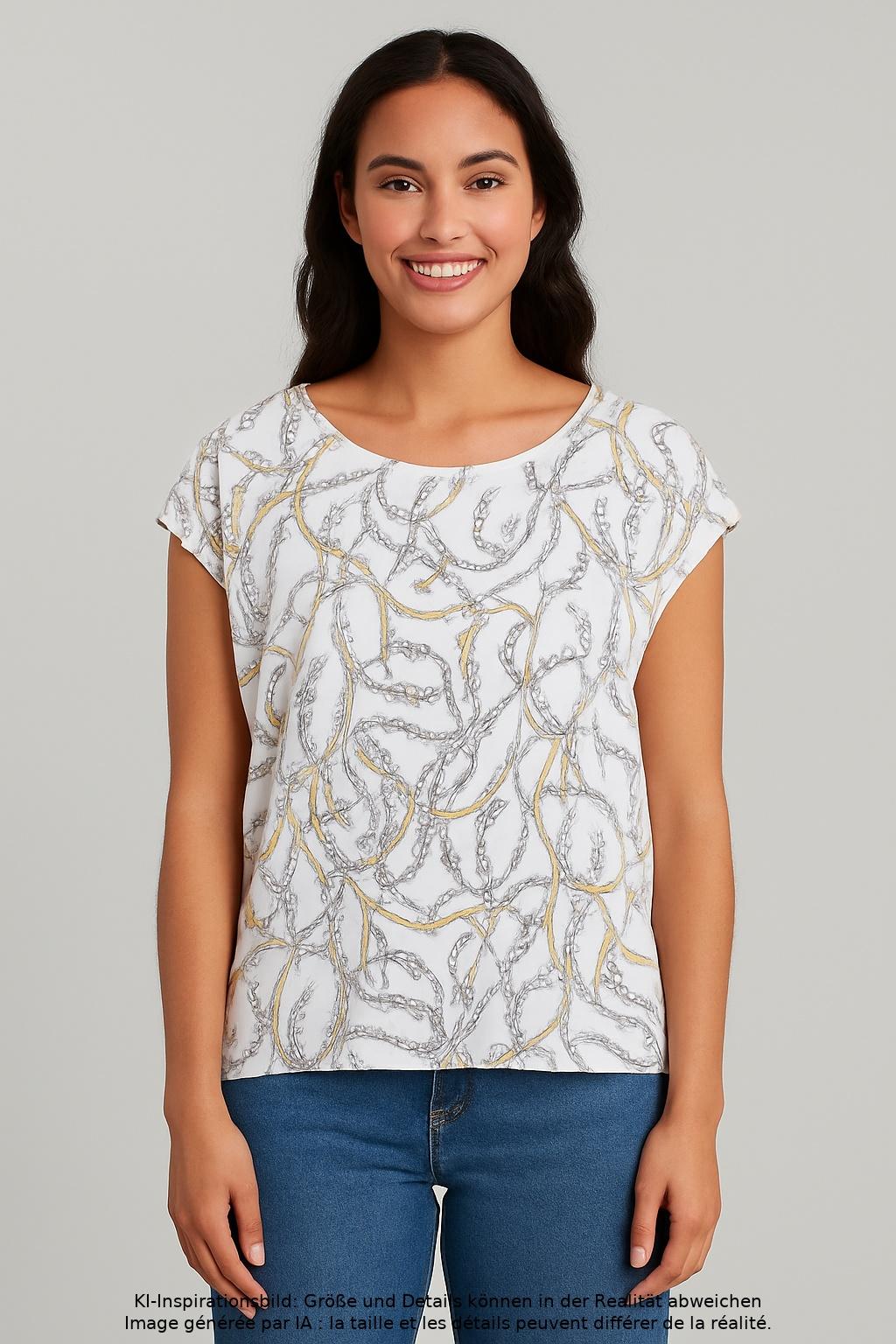 

s.Oliver Damen T-Shirt, weiß, Gr. 40