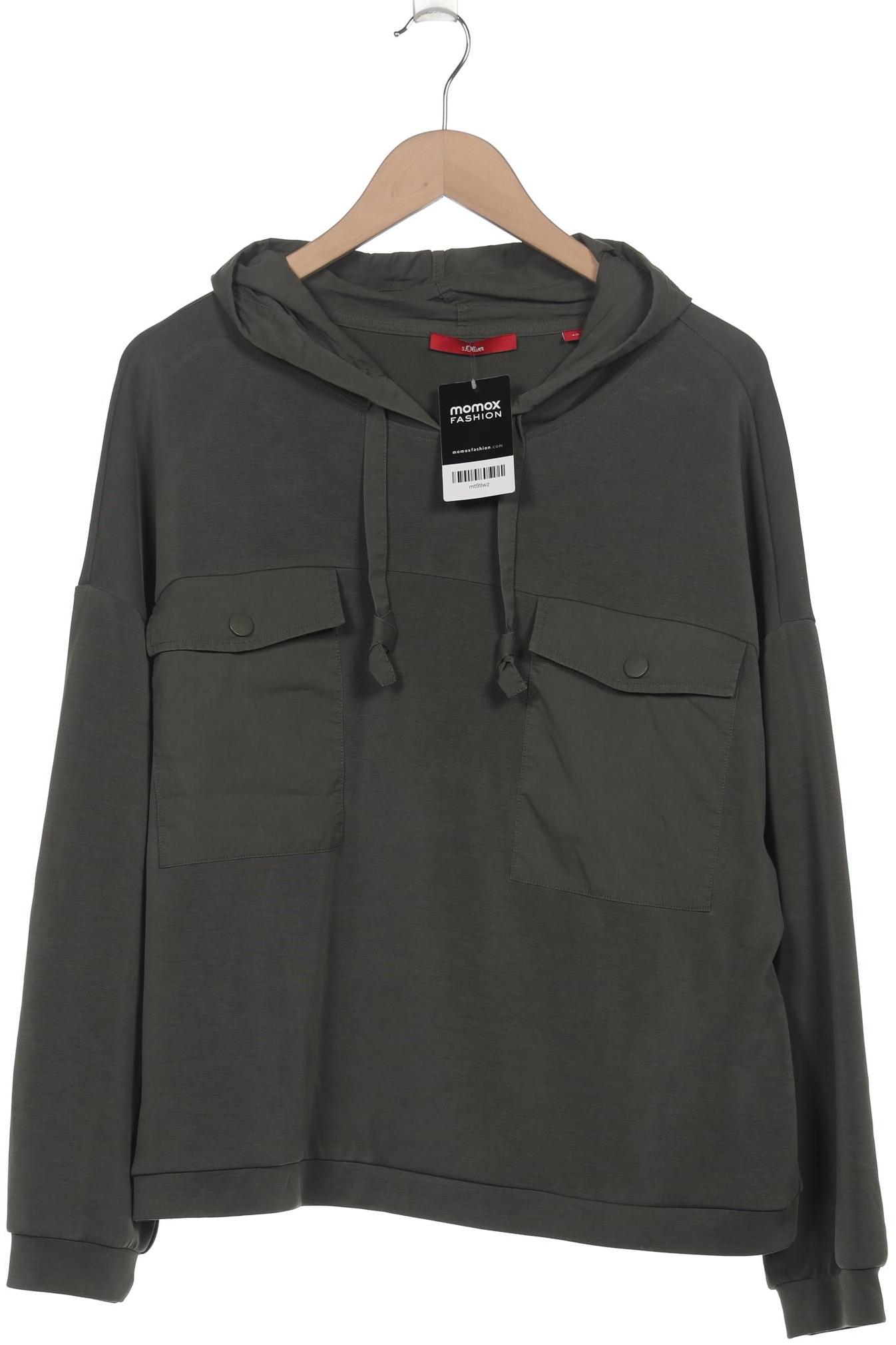 

s.Oliver Damen Kapuzenpullover, grün, Gr. 42